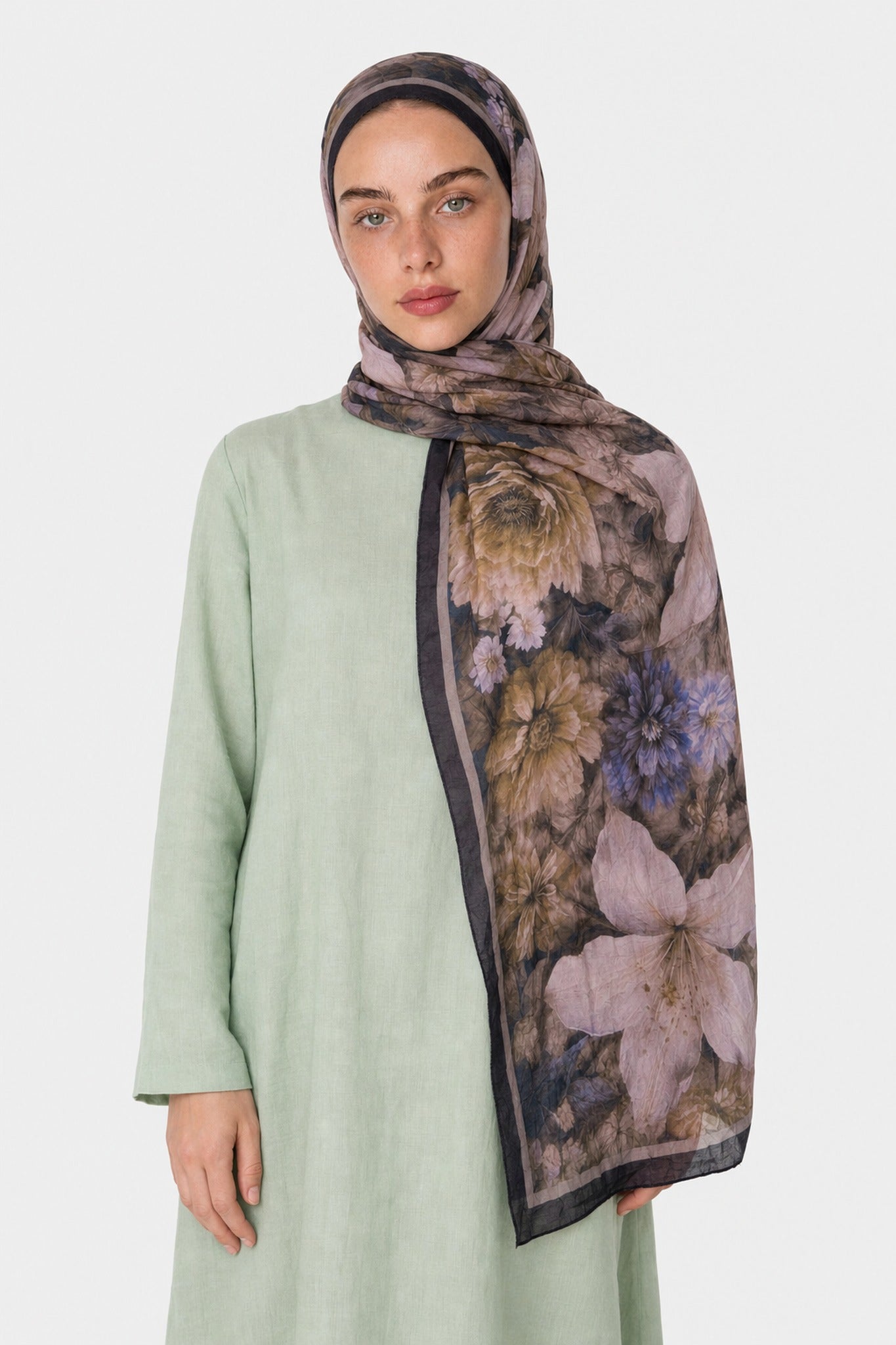 Rustic Pattern Neo Crash Shawl - Vizon