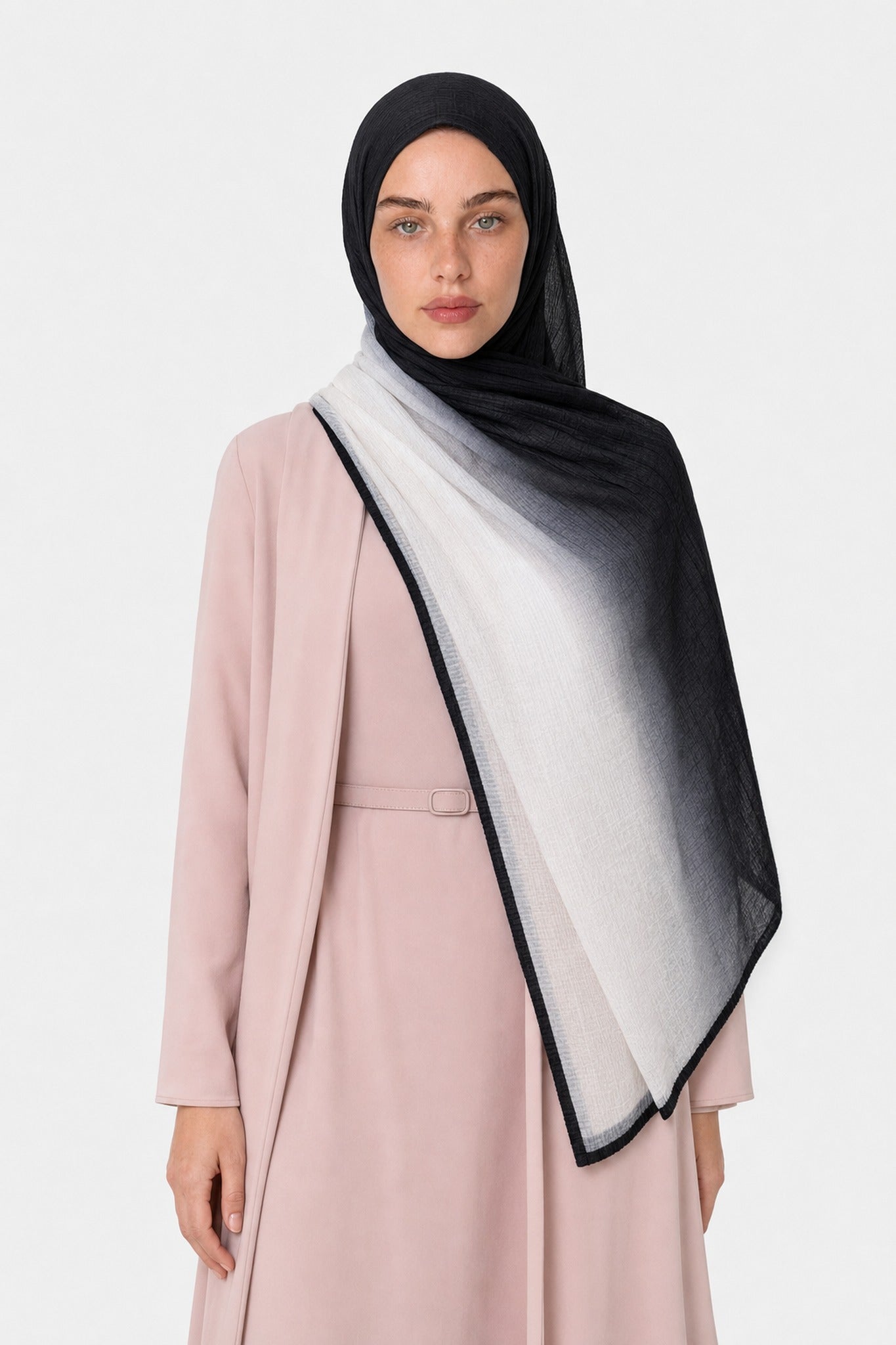 Gradient Muslin Shawl - Kül