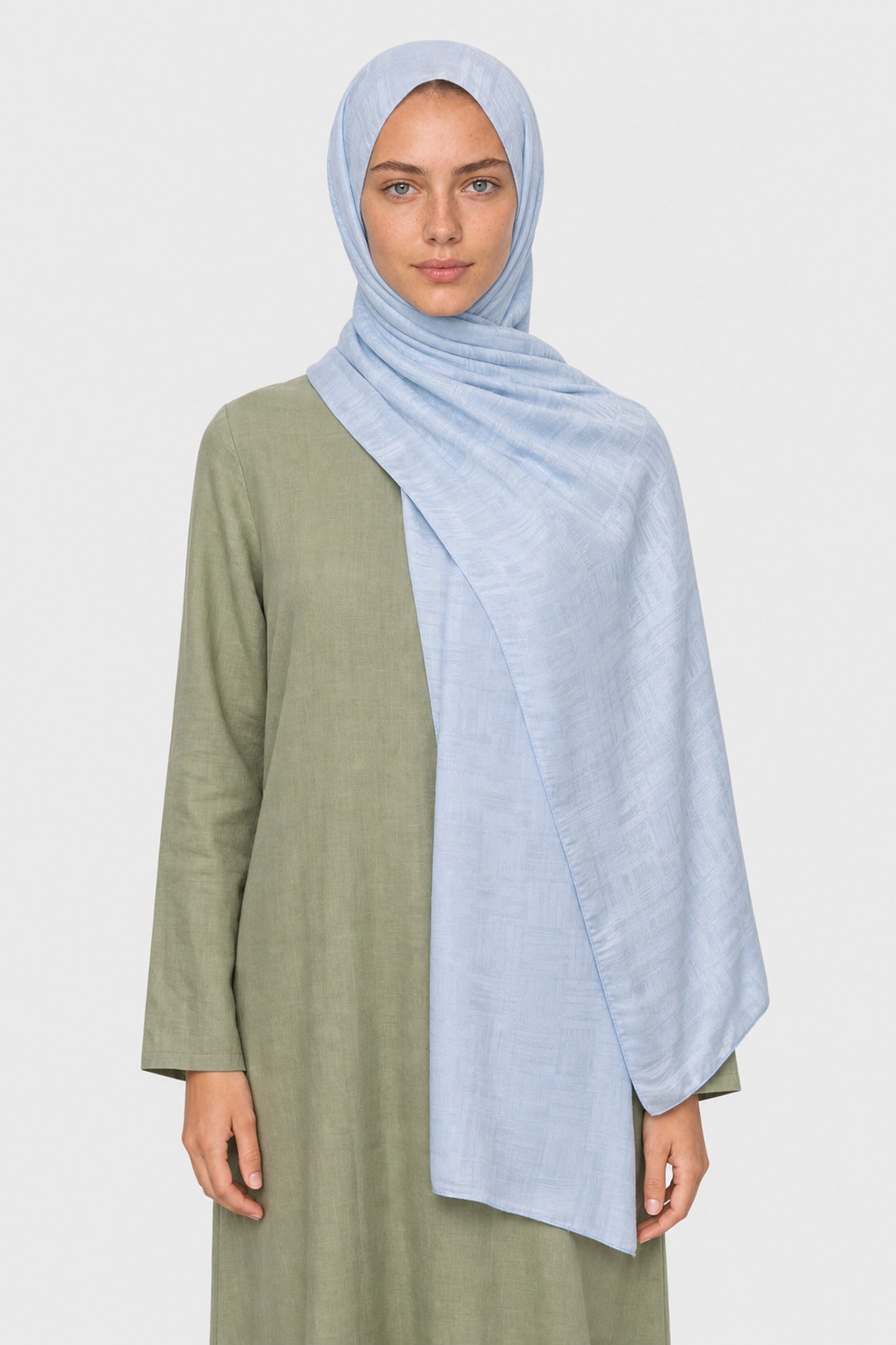 Noria Patterned Aerobin Jacquard Shawl - Bebek Mavisi