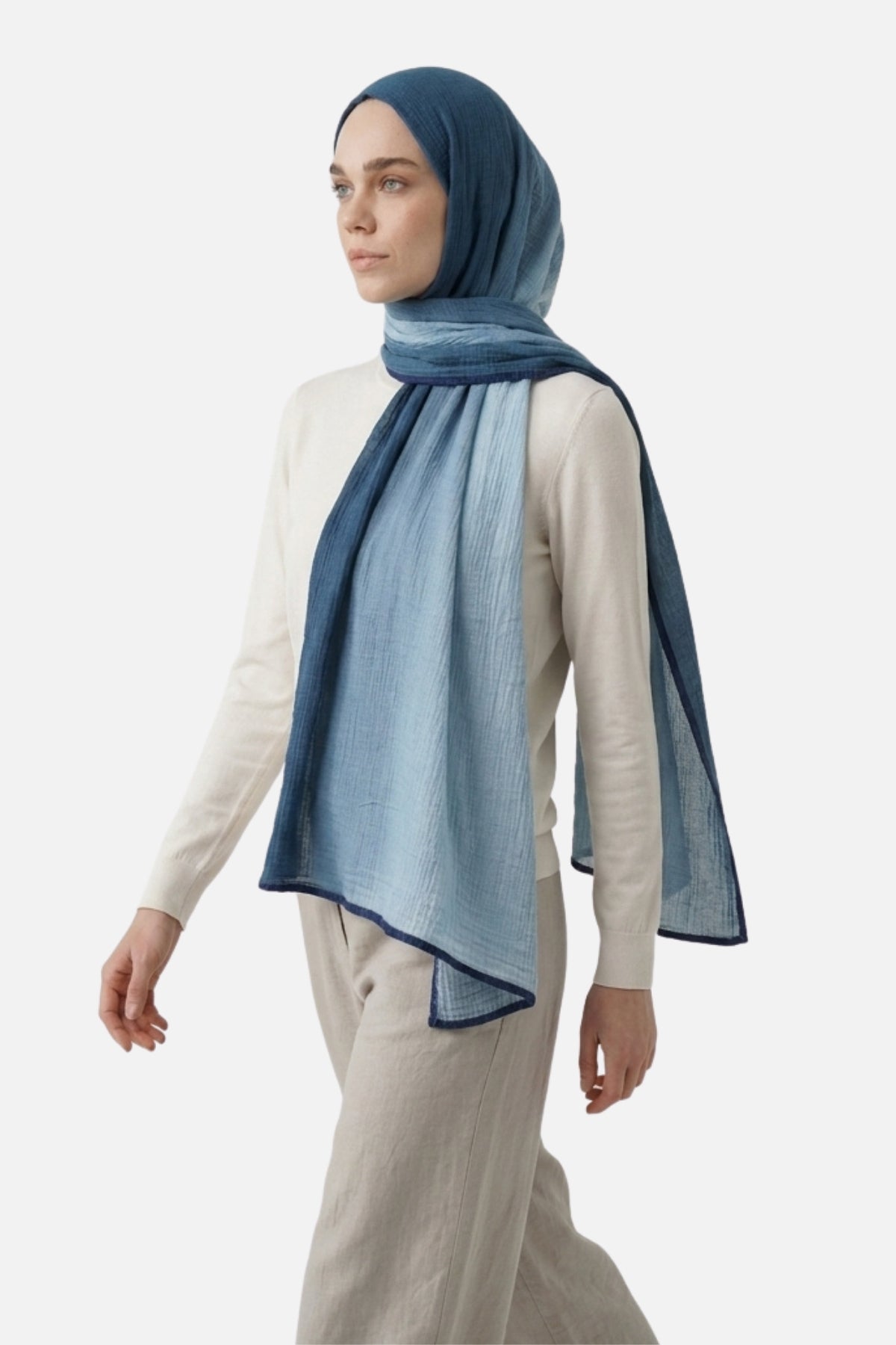 Gradient Muslin Shawl
