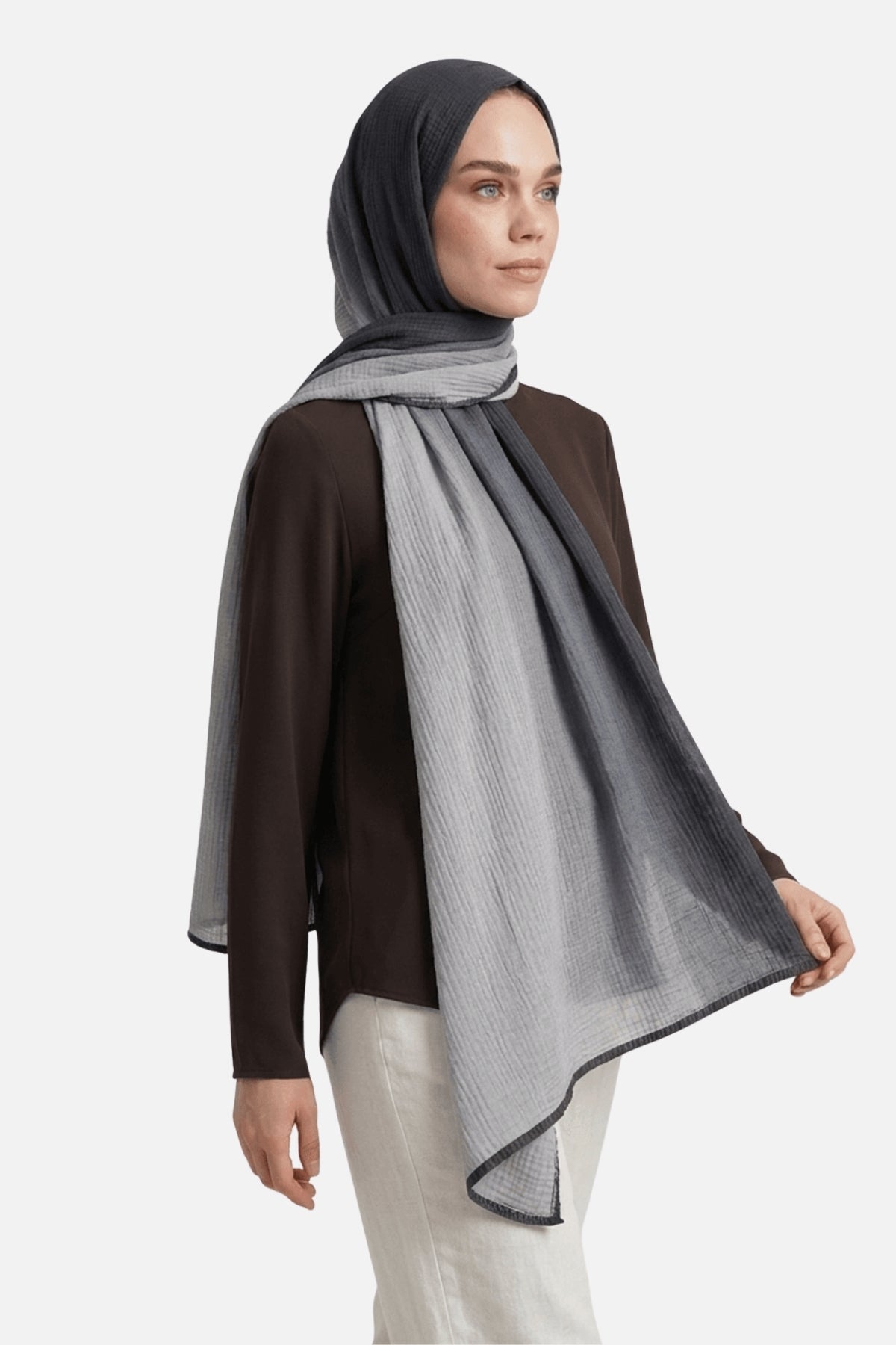 Gradient Muslin Shawl