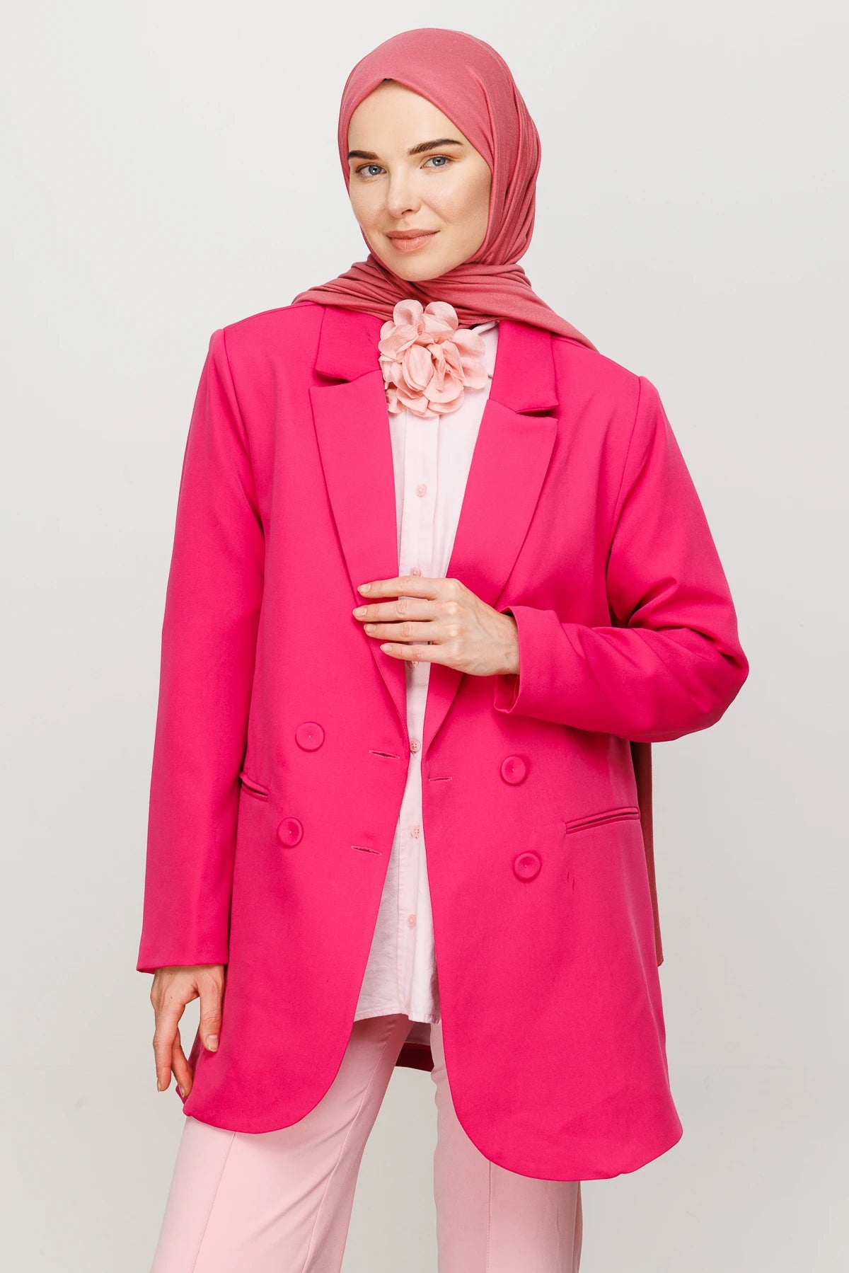 Cotton Scarf - Brink Pink