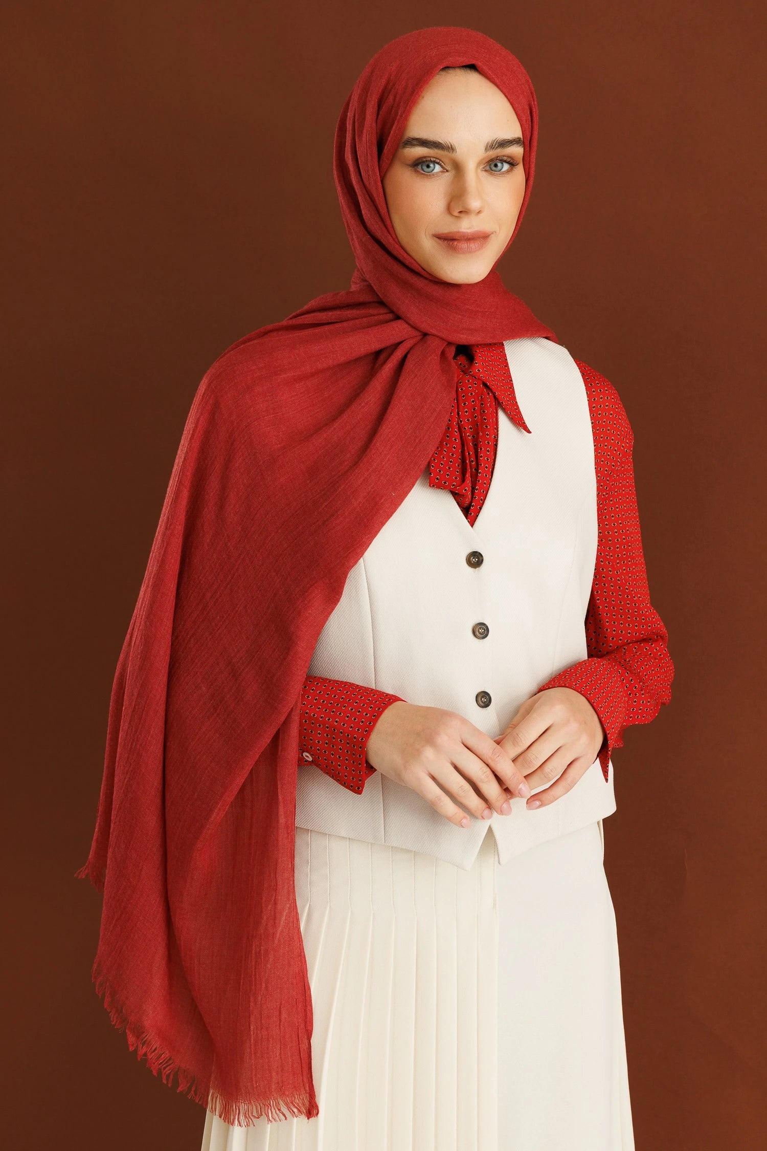 Dubai Shawl - Cherry
