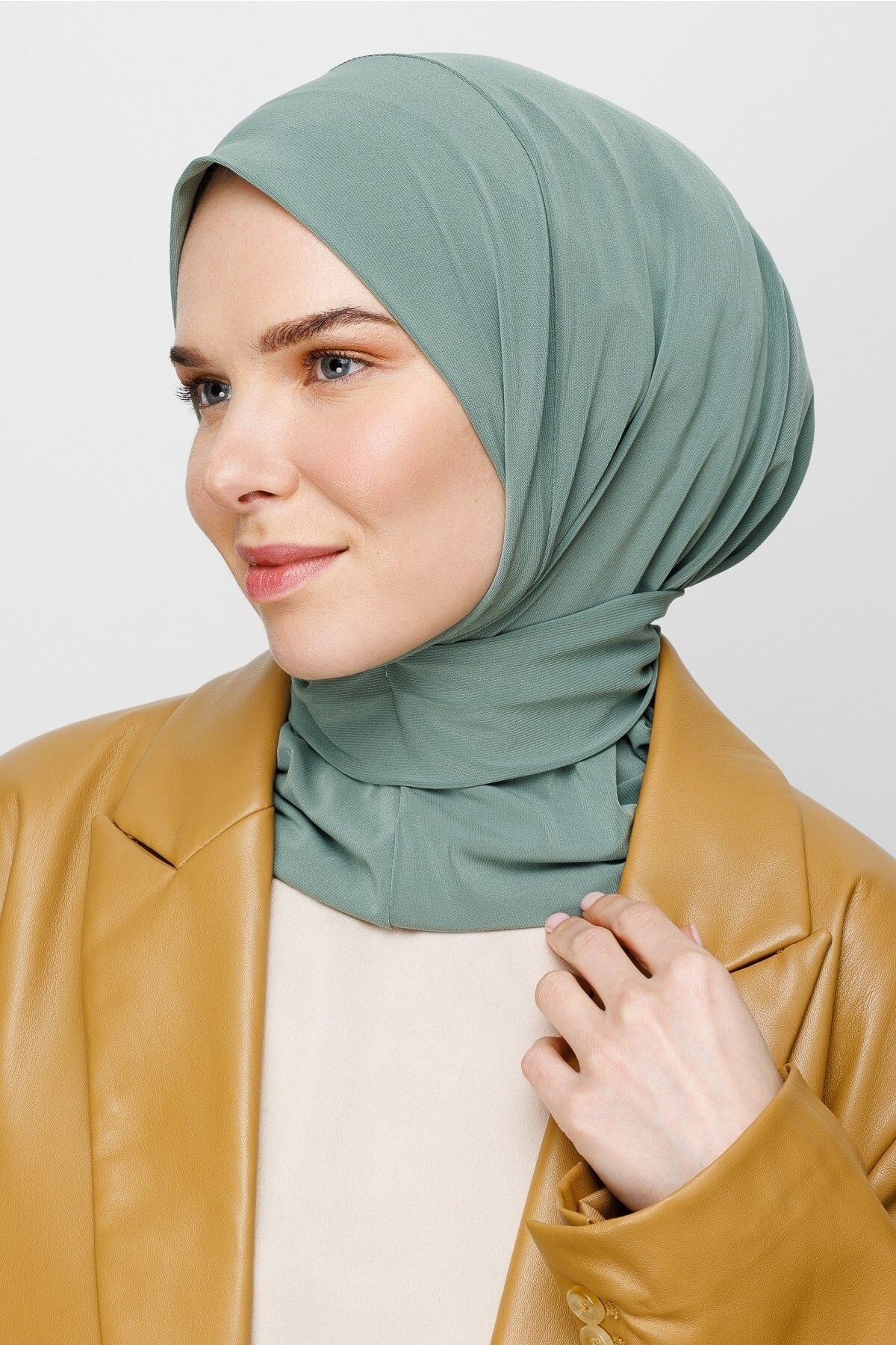 Ready-made Shawl - Mold Green