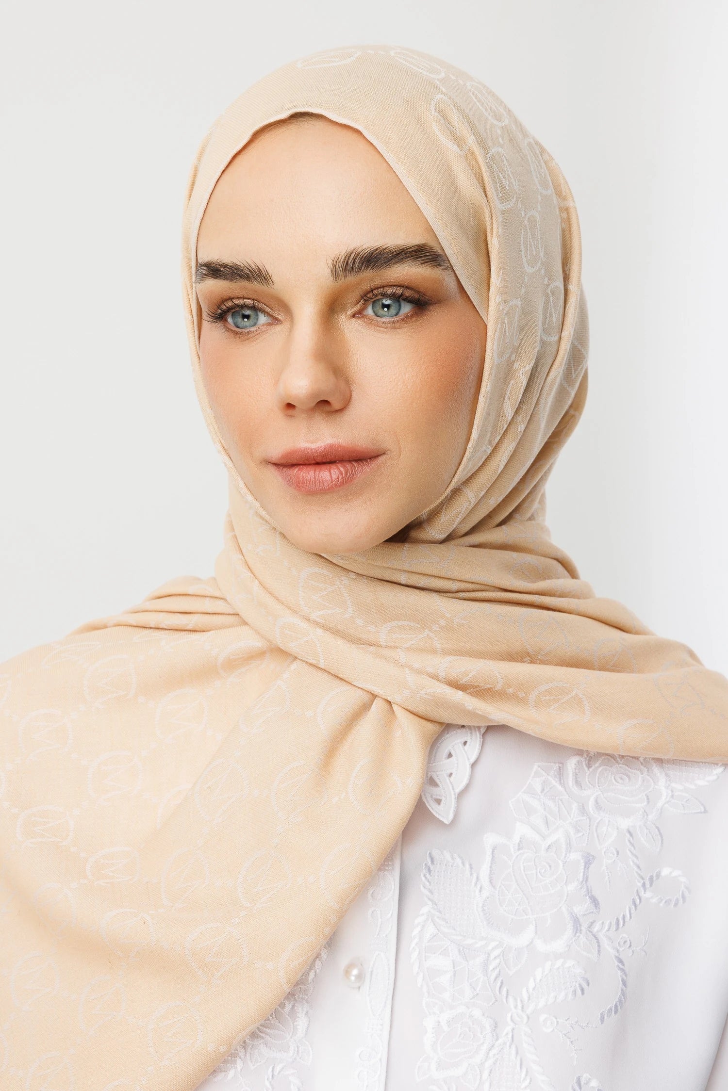 Wool Silk Scarf - Vanilla