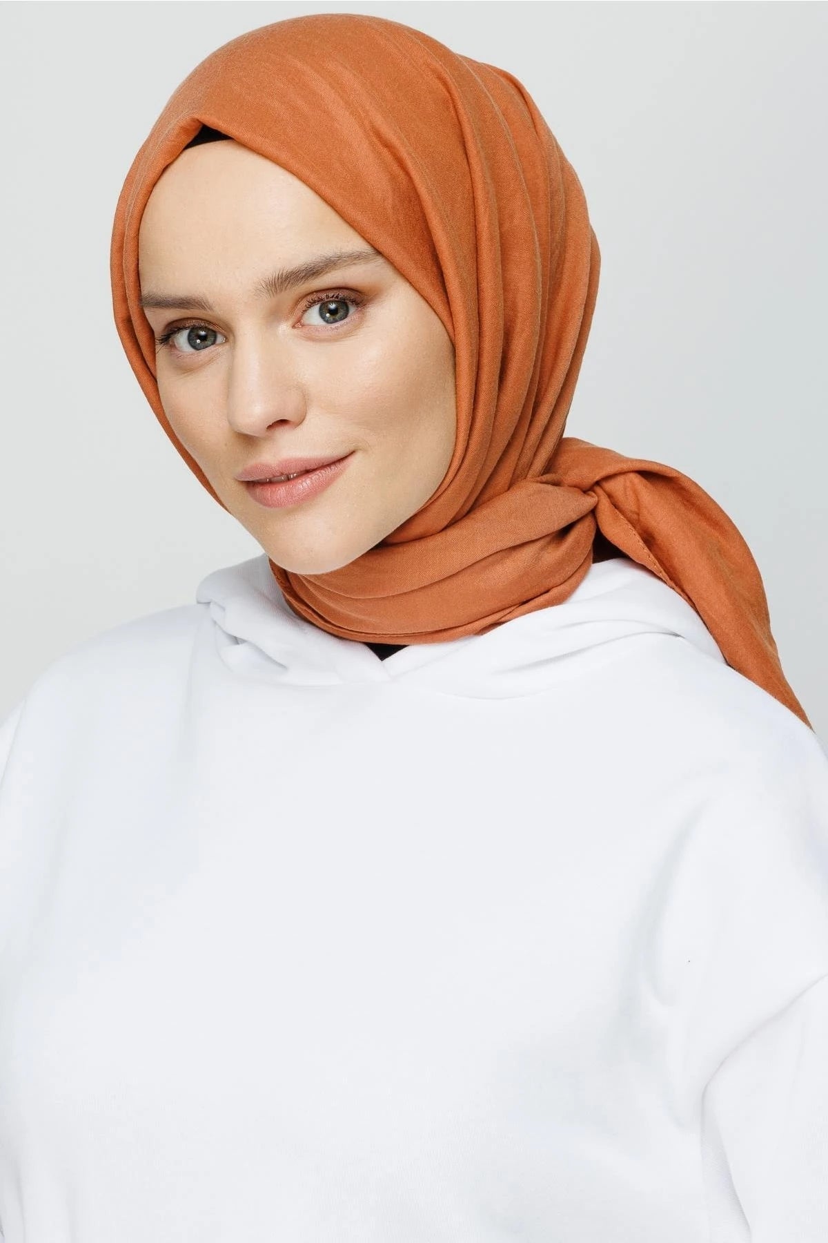 Cotton Crush Shawl - Peach