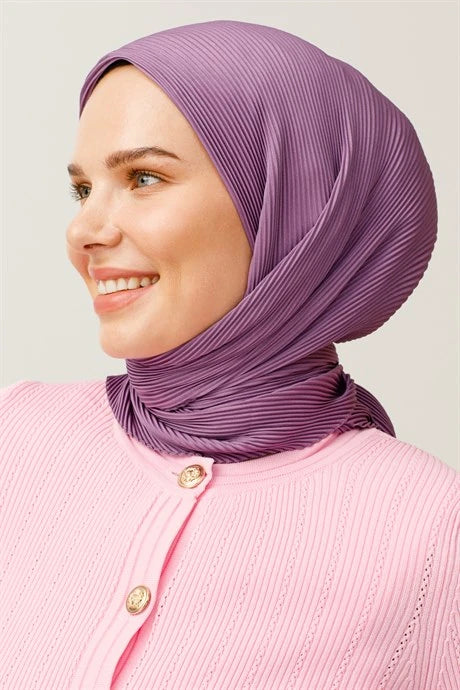 Pleated Scarf - Lavender