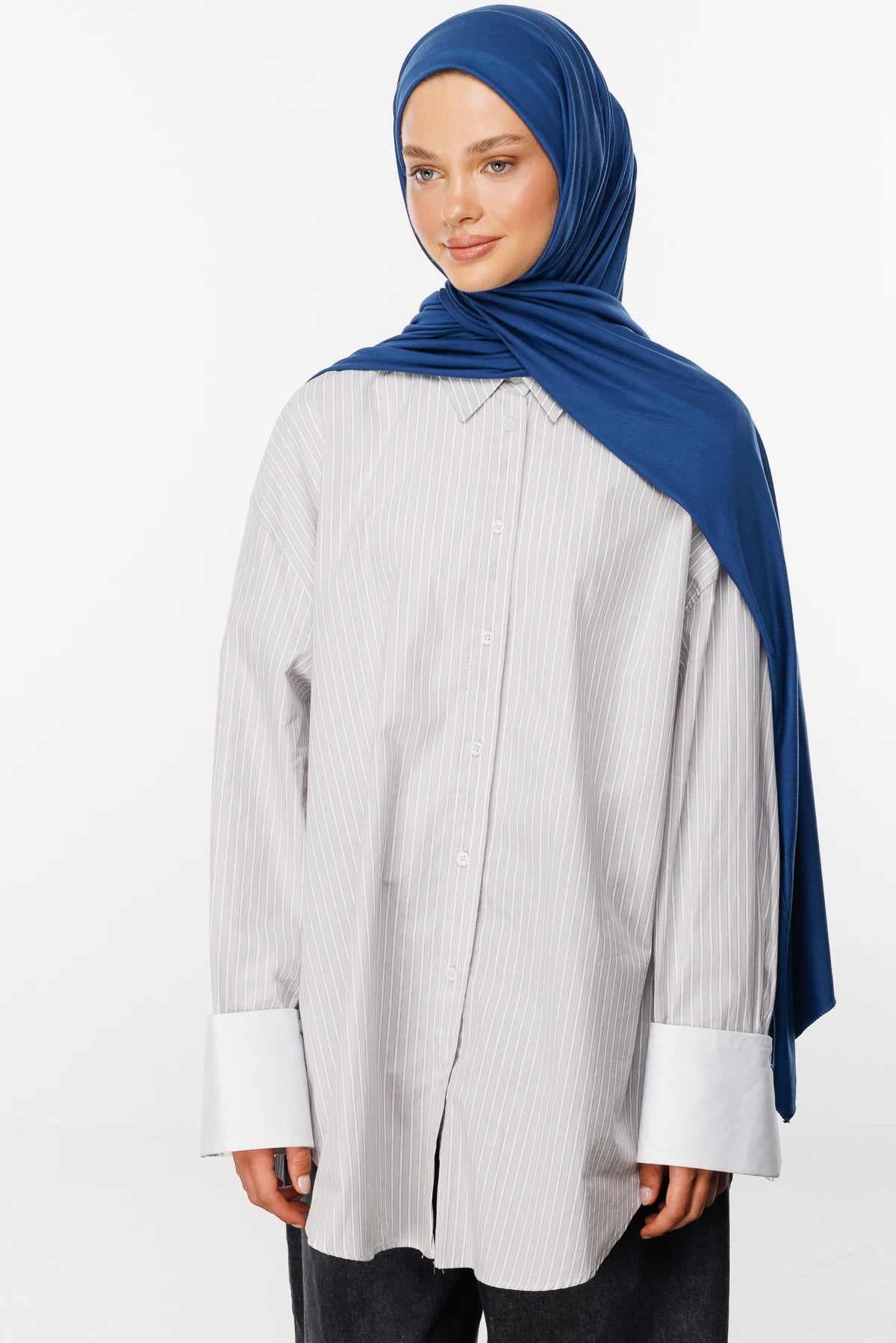 Cotton Scarf - Night Blue