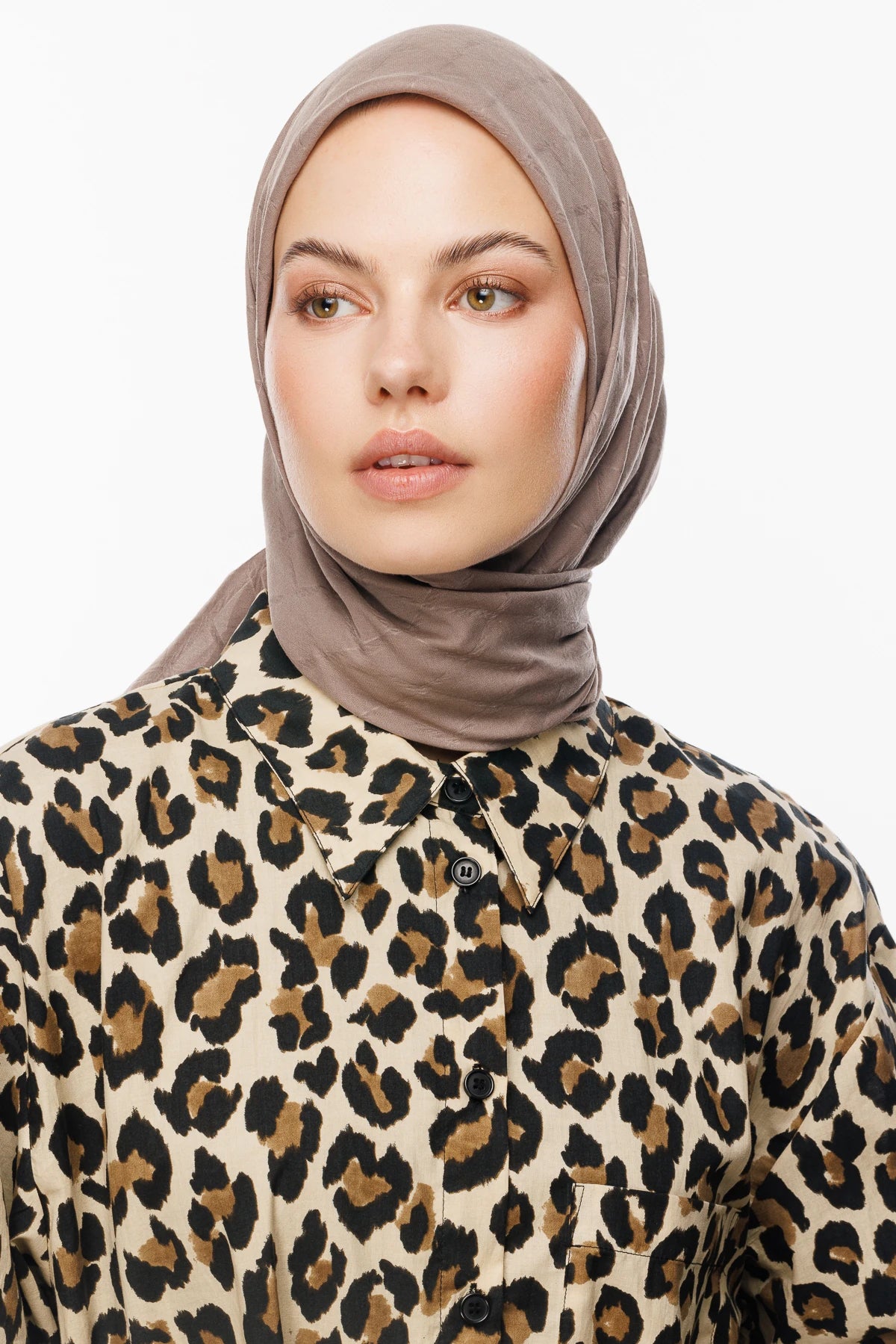 Bamboo Jacquard Scarf - Mink