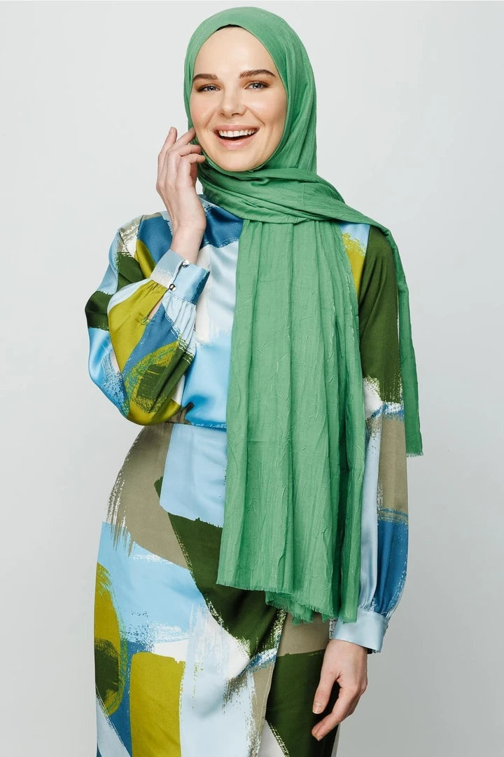 Bamboo Shawl - Aqua Green
