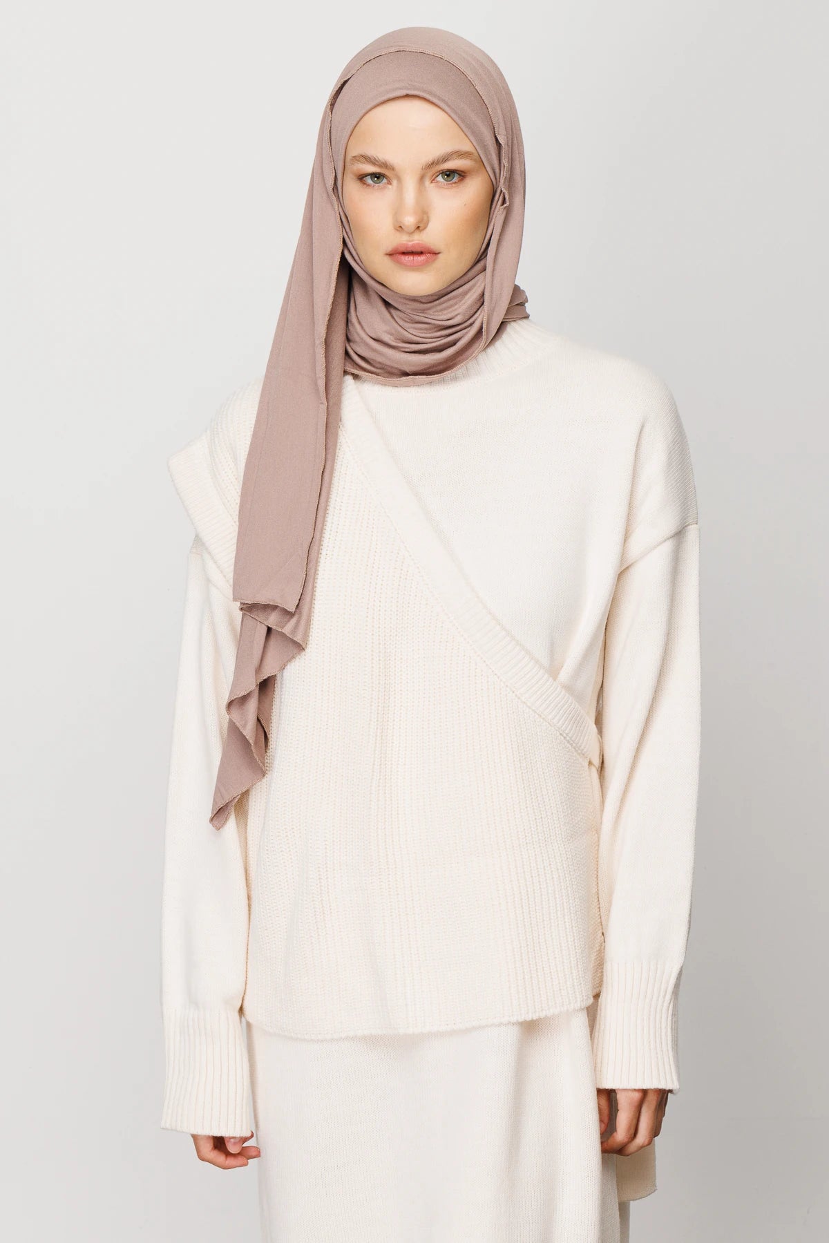 Cotton Scarf - Light Mink