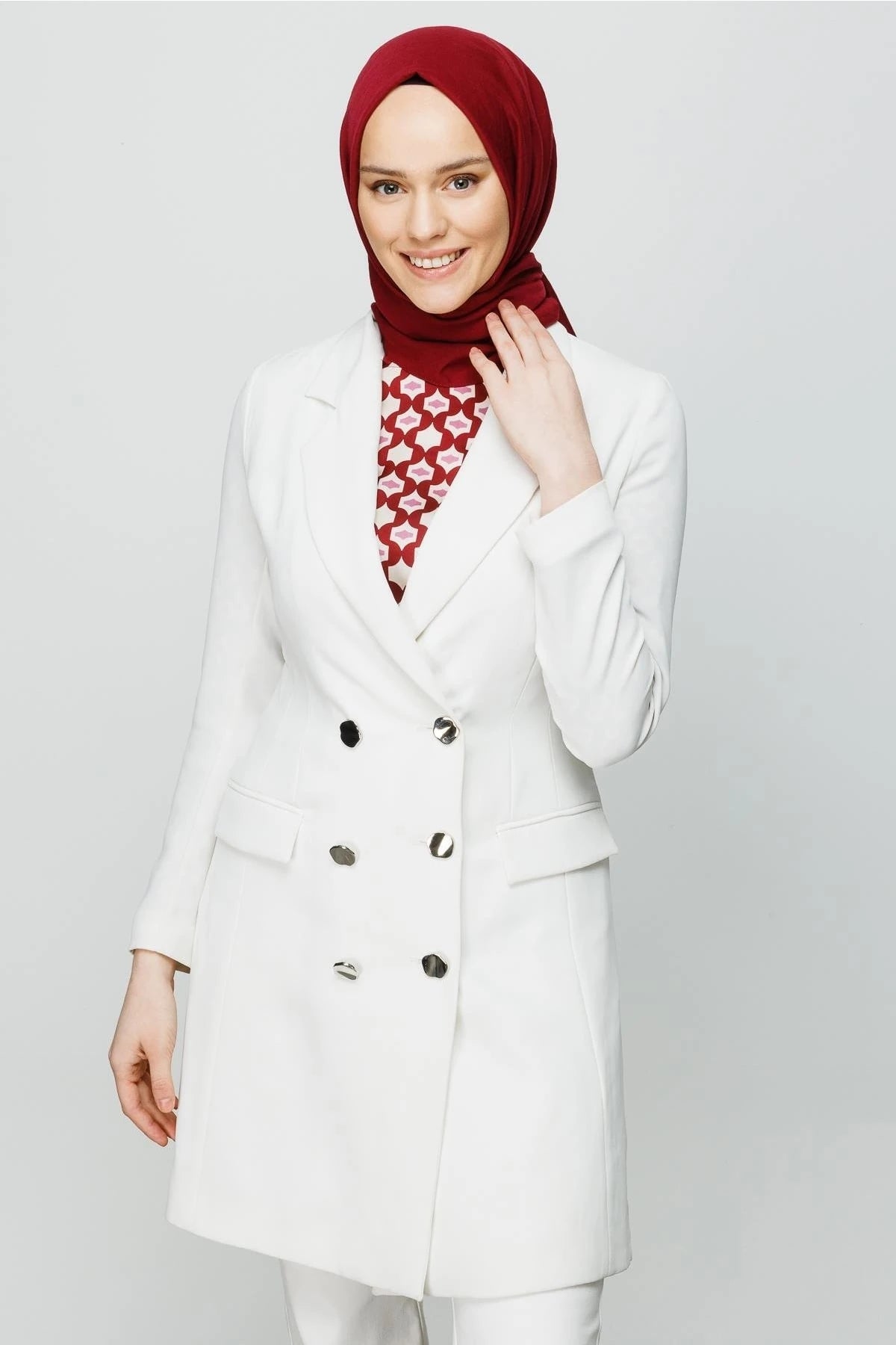 Cotton Crush Shawl - Burgundy