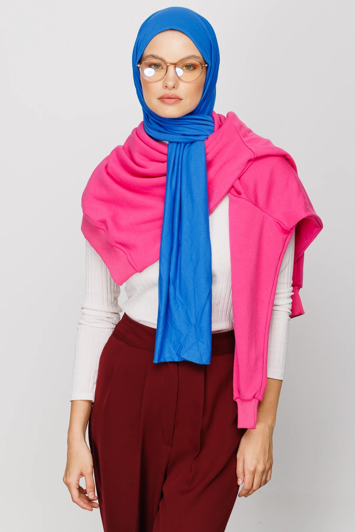 Cotton Scarf - Blue