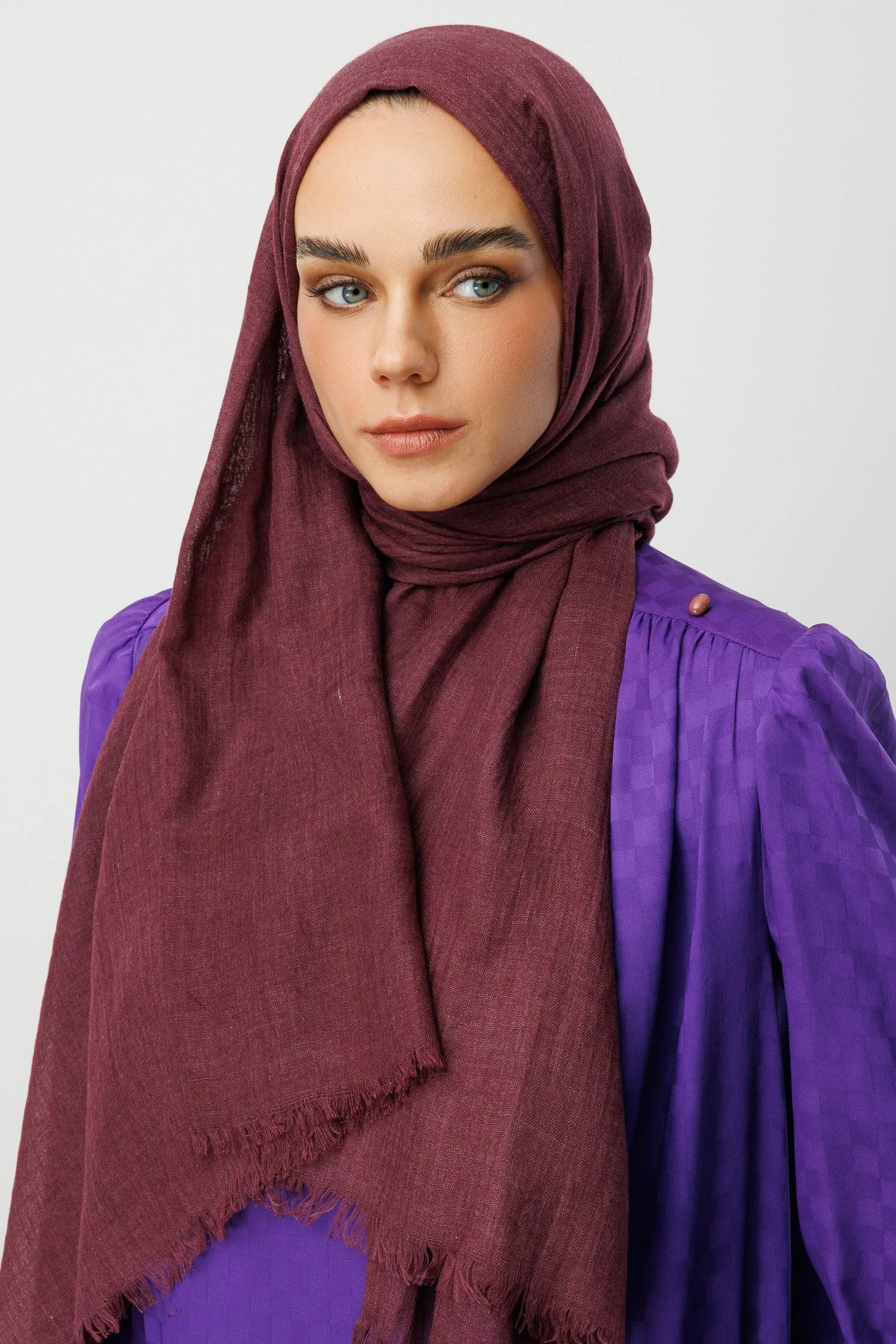 Dubai Shawl - Plum