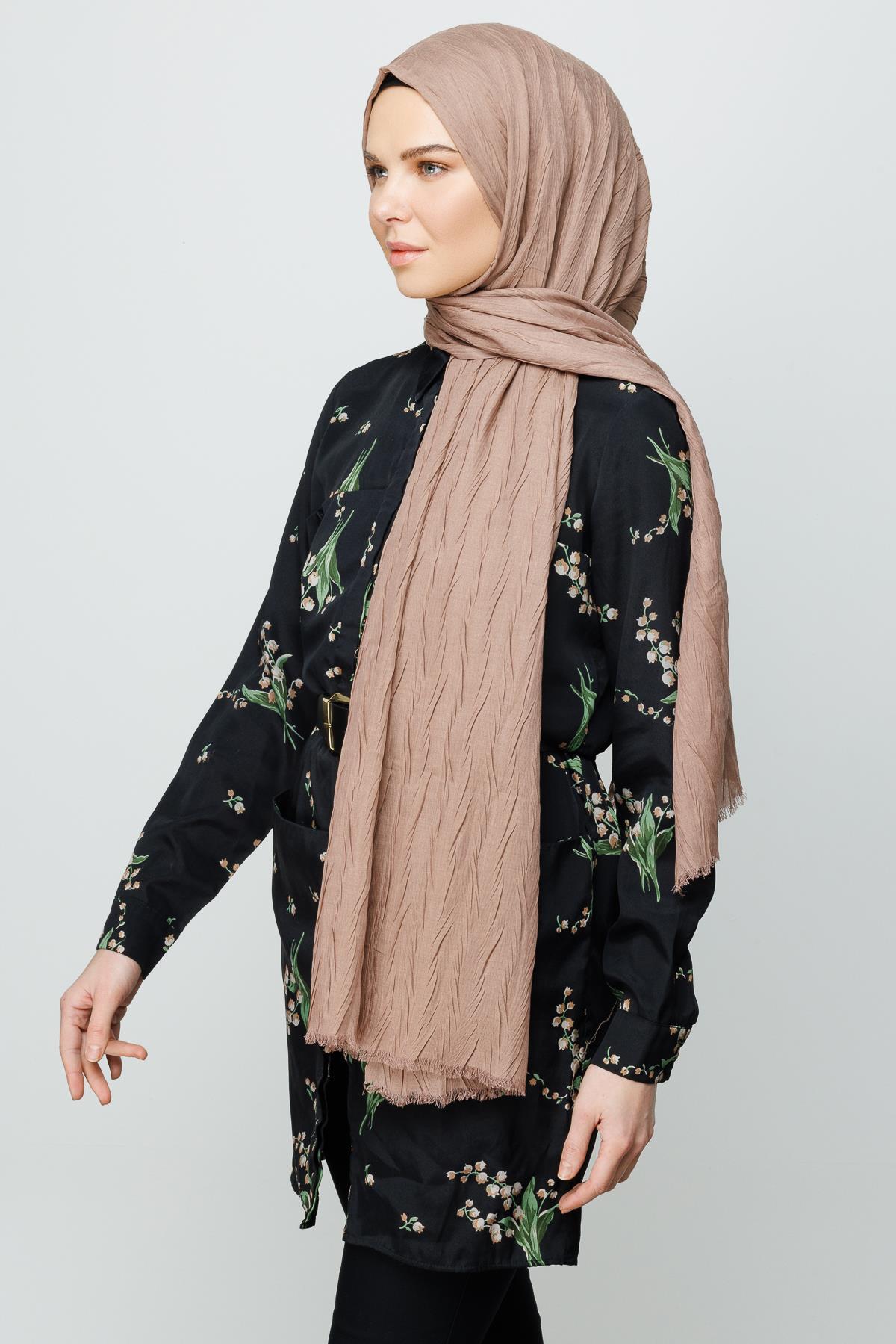 Pleated Bamboo Shawl - Canyon