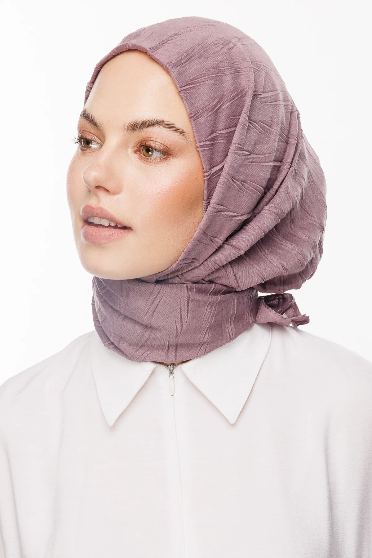 Pleated Bamboo Scarf - Lilac