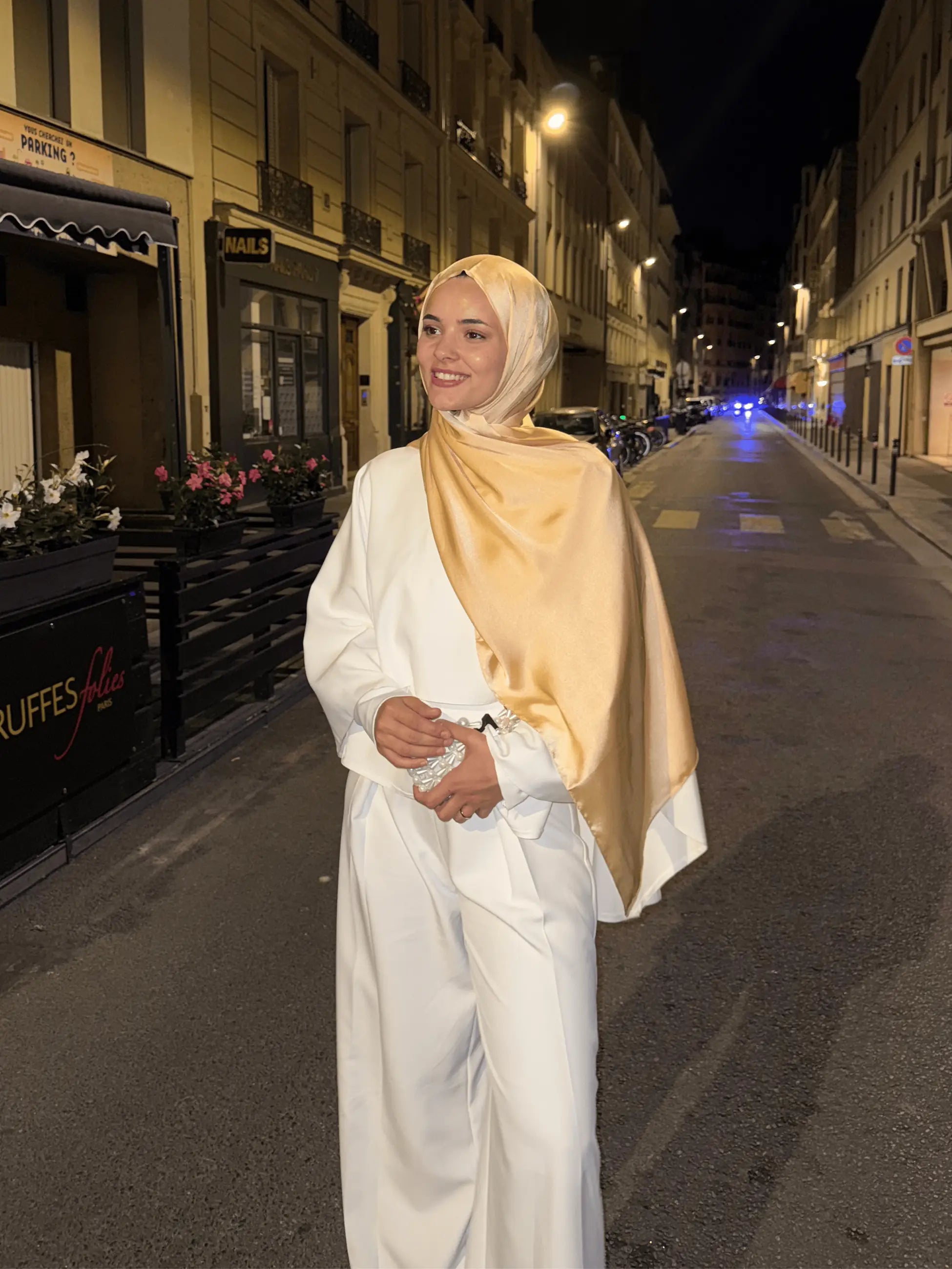 Diamond Aura Scarf - Sand Beige