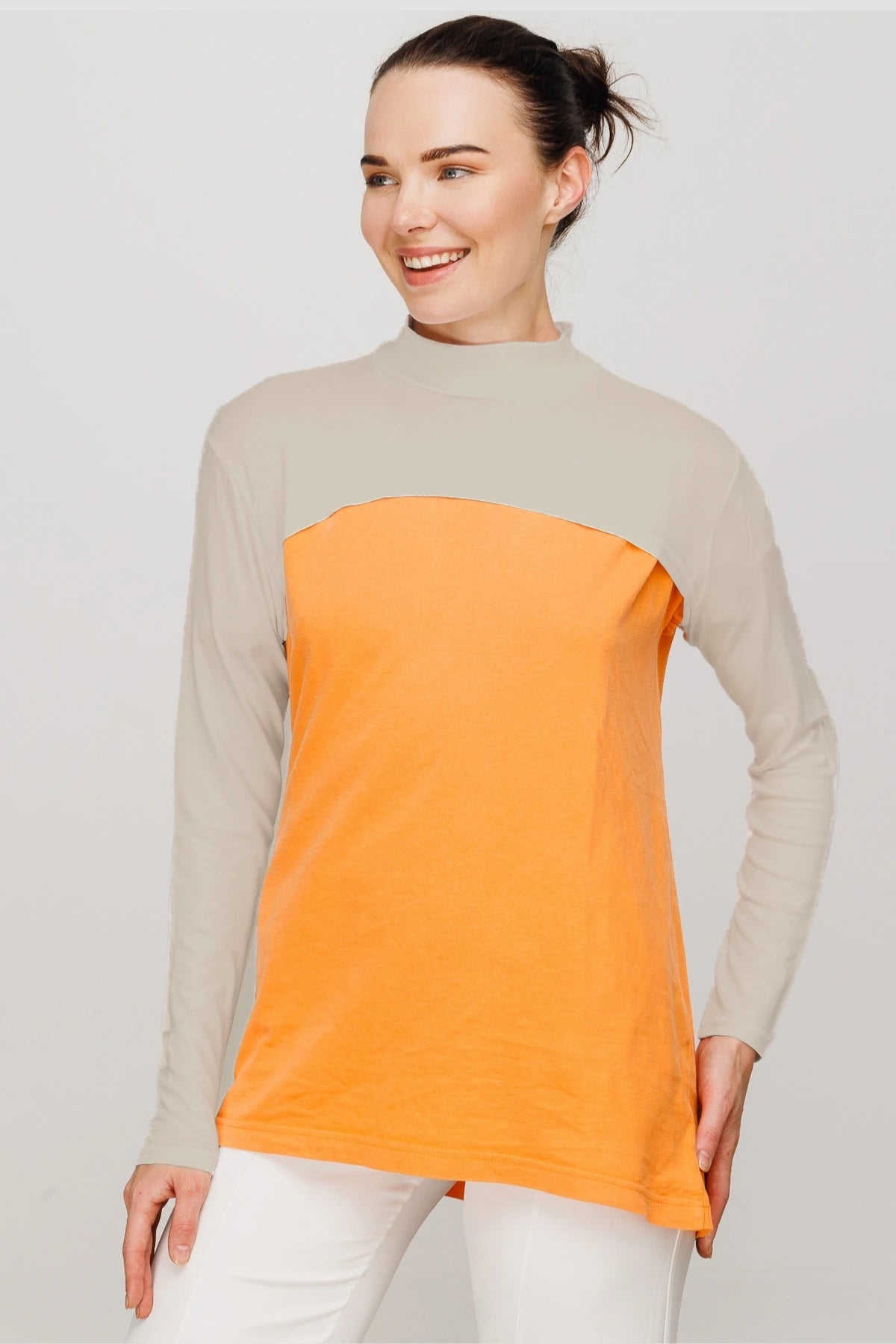 Arm Sleeves with Neck Support - Mink