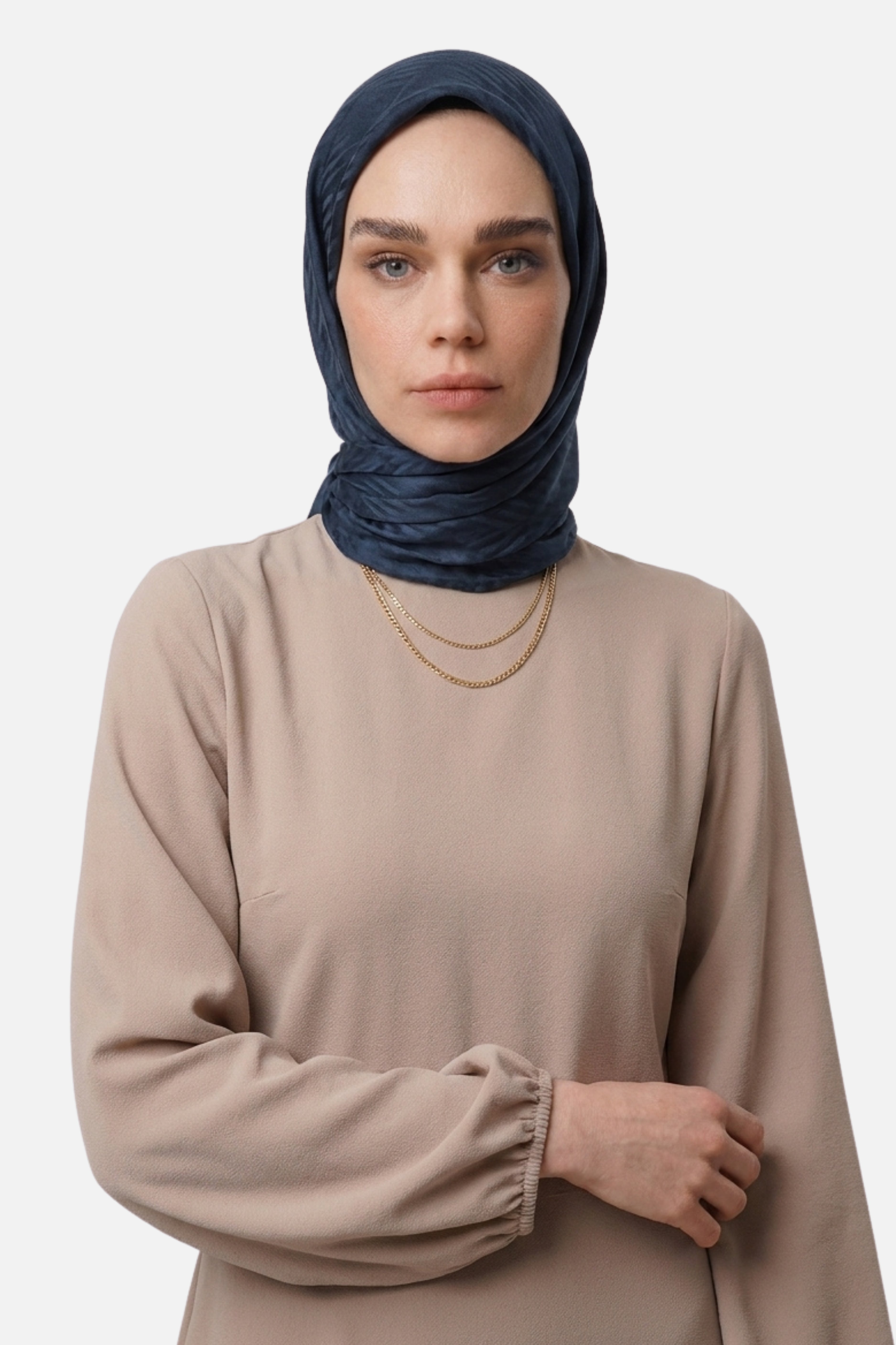 Grove Pattern Ayrobin Jacquard Scarf - Anthracite