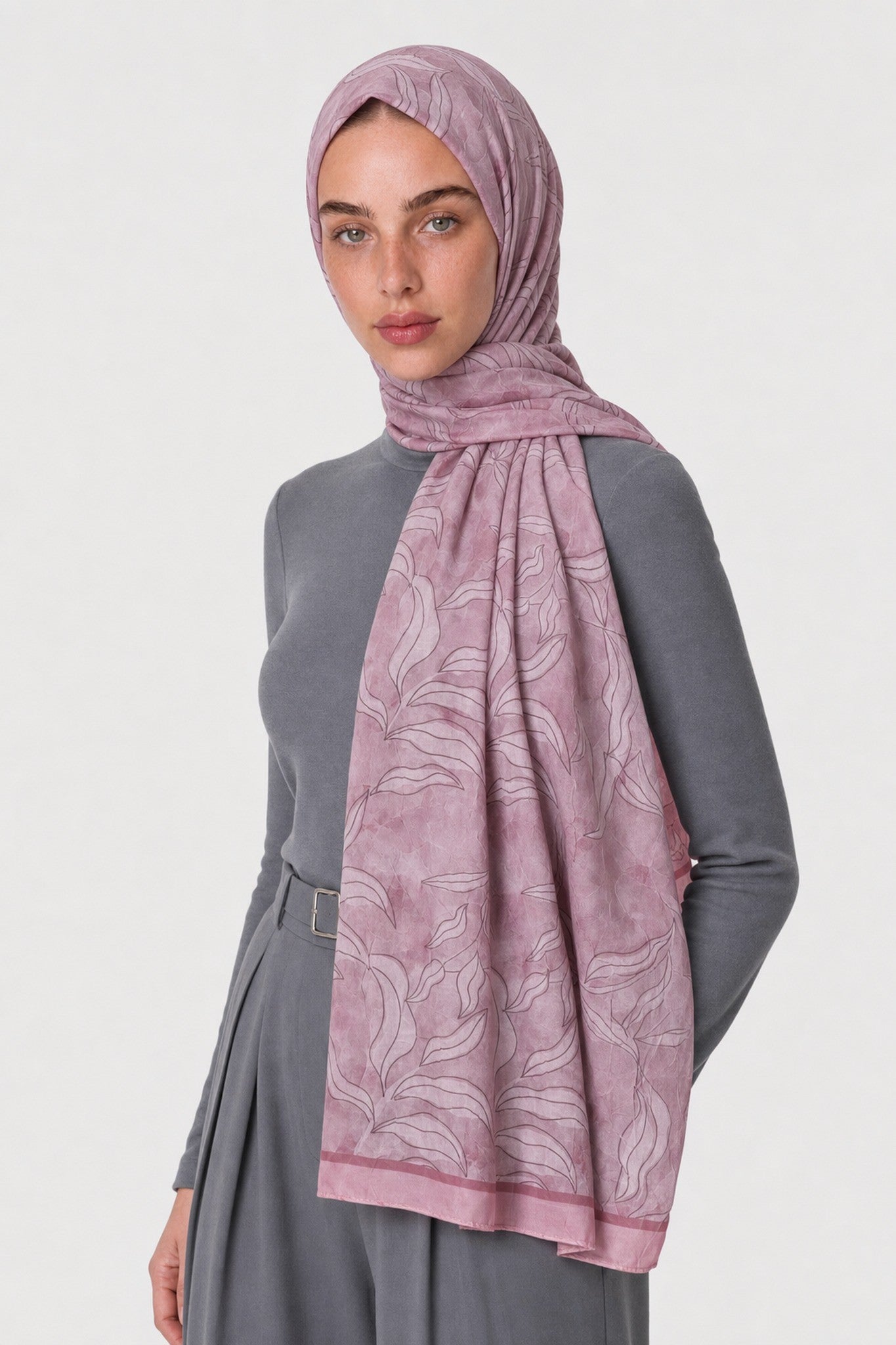 Frond Design Neo Crash Shawl - Pink