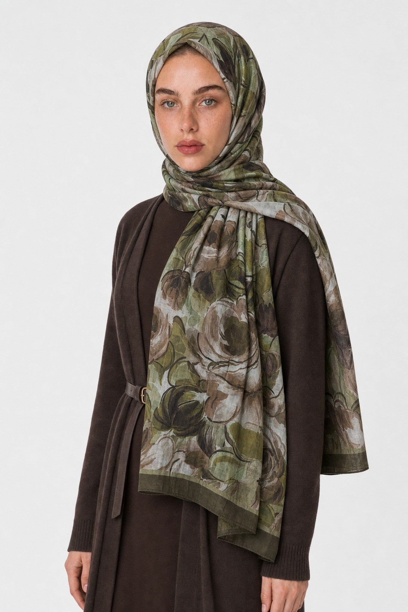 Rossel Design Neo Crash Shawl - Khaki