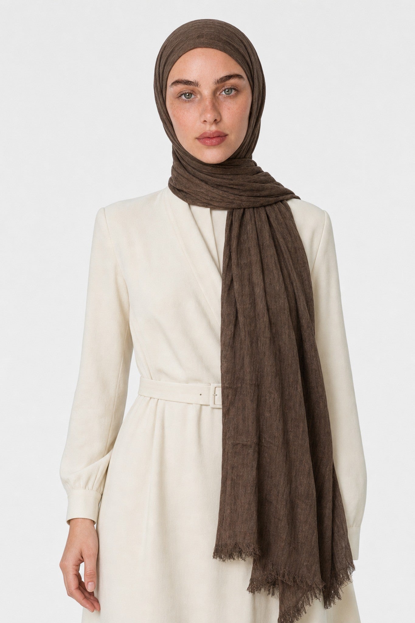 Modal Viscose Shawl - Bitter Coffee