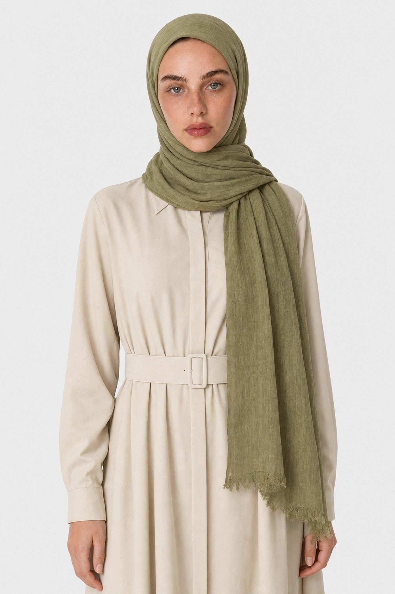 Modal Viscose Shawl - Khaki