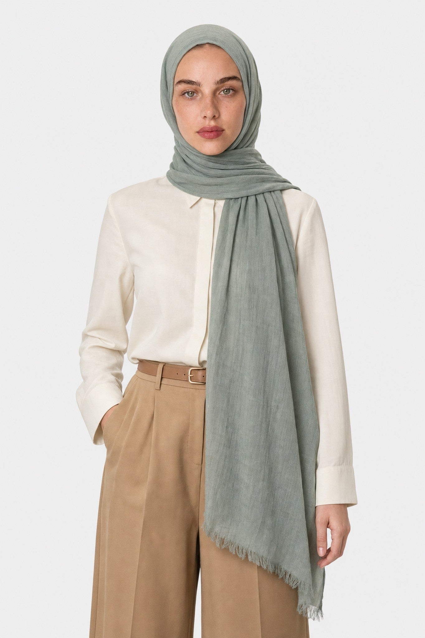 Modal Viscose Shawl - Mint Green