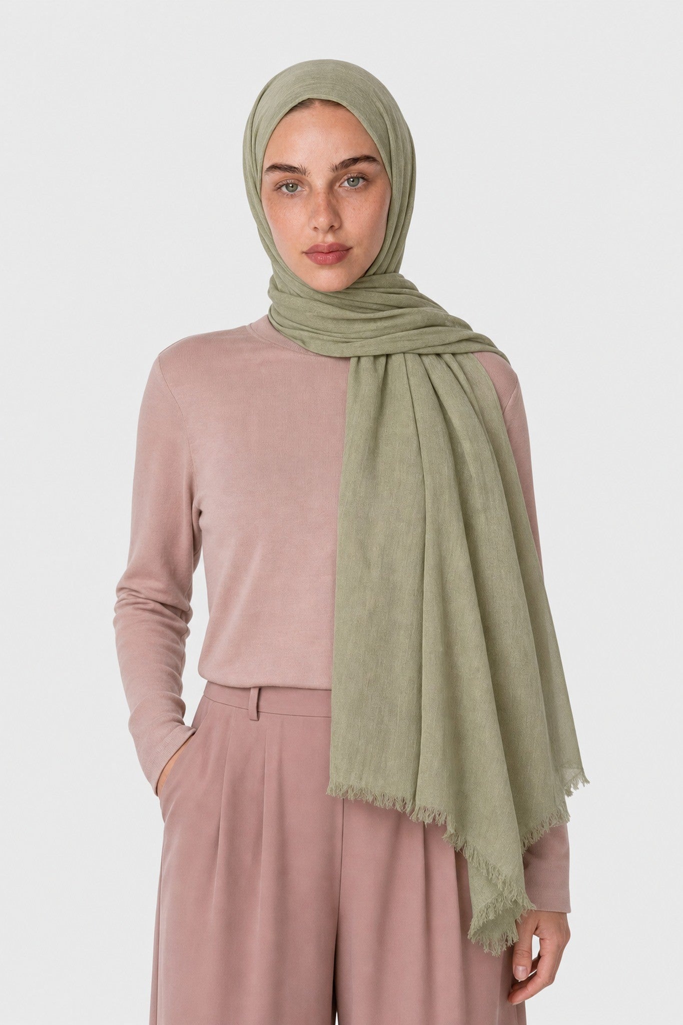 Modal Viscose Shawl - Aqua Green