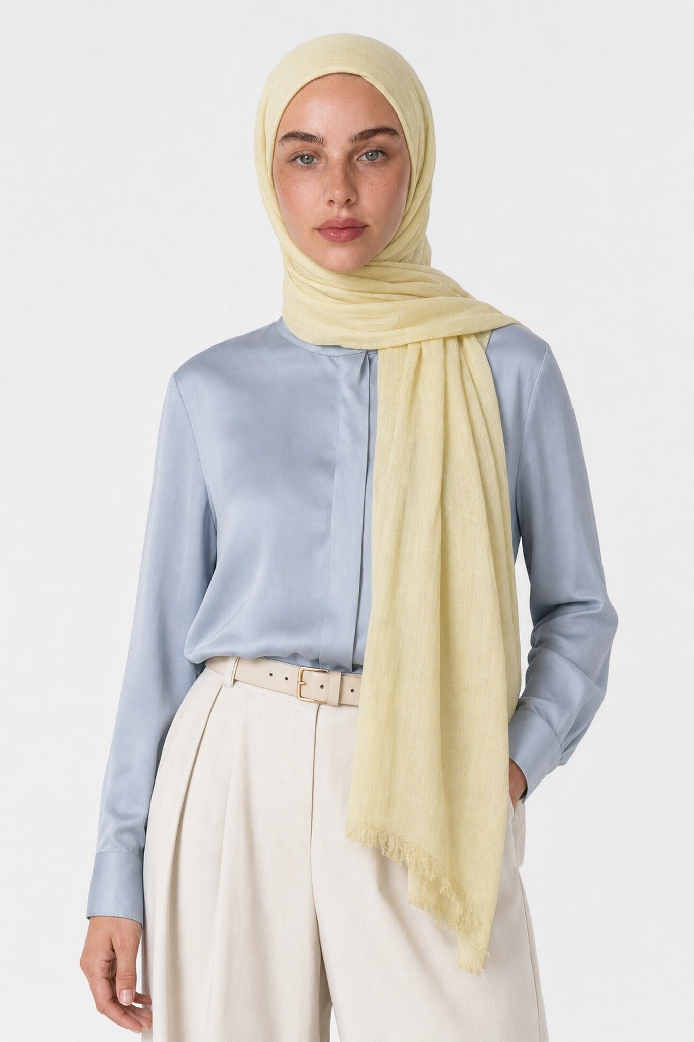 Modal Viscose Shawl - Lemon