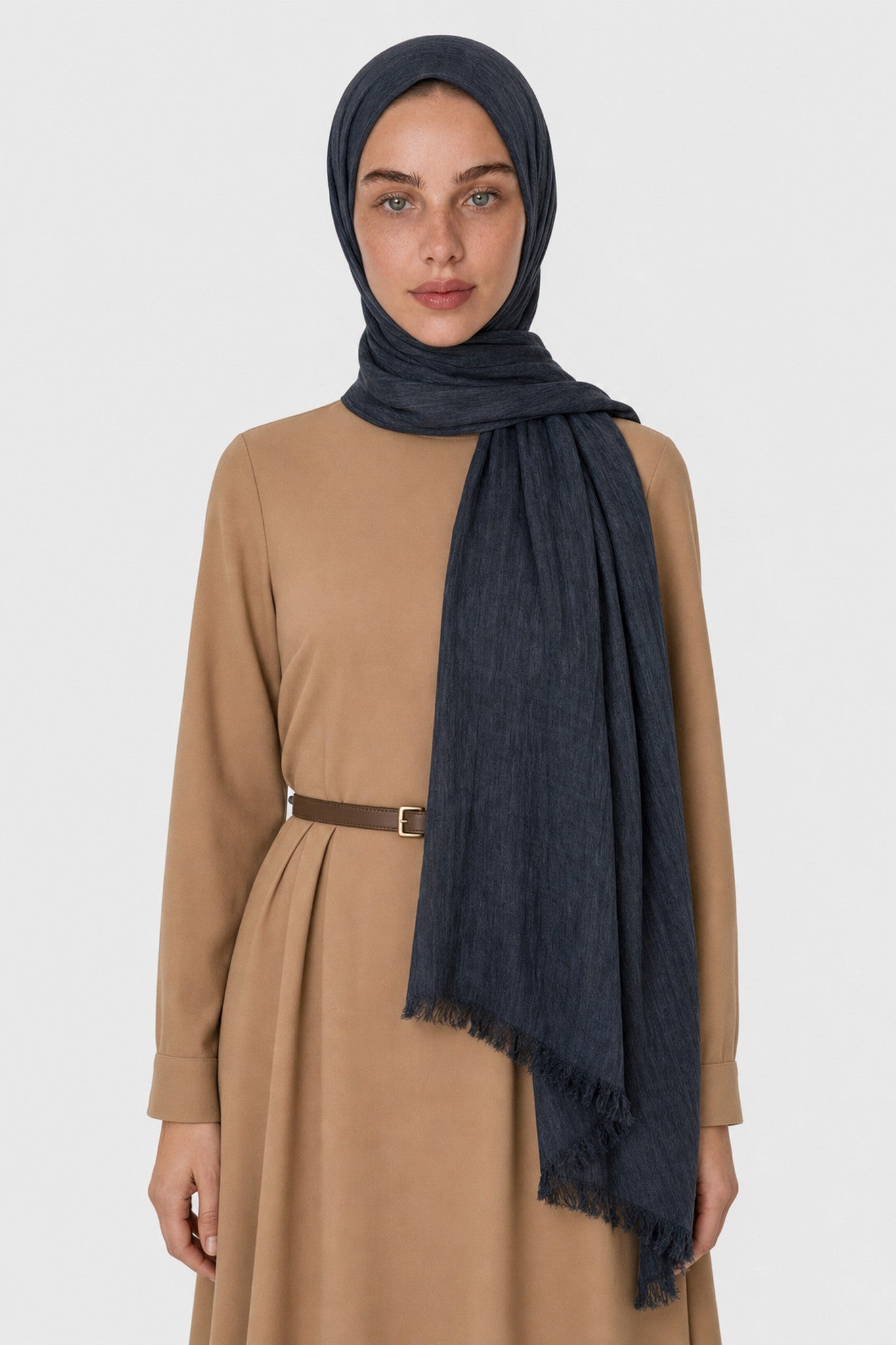 Modal Viscose Shawl - Denim Blue