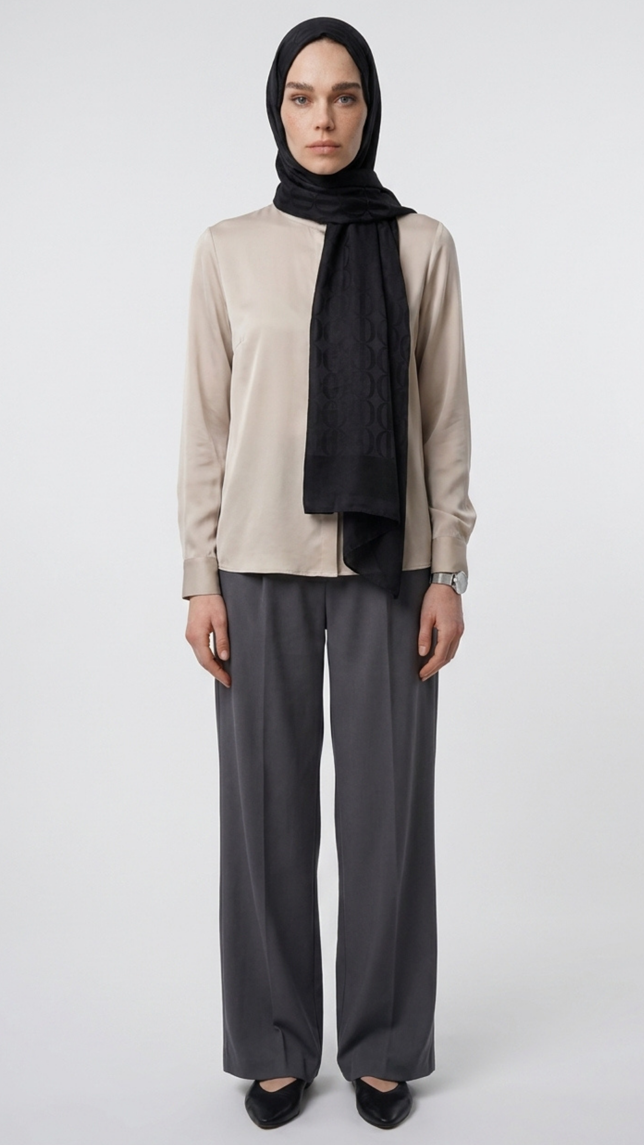 Dune Pattern Ayrobin Jacquard Shawl