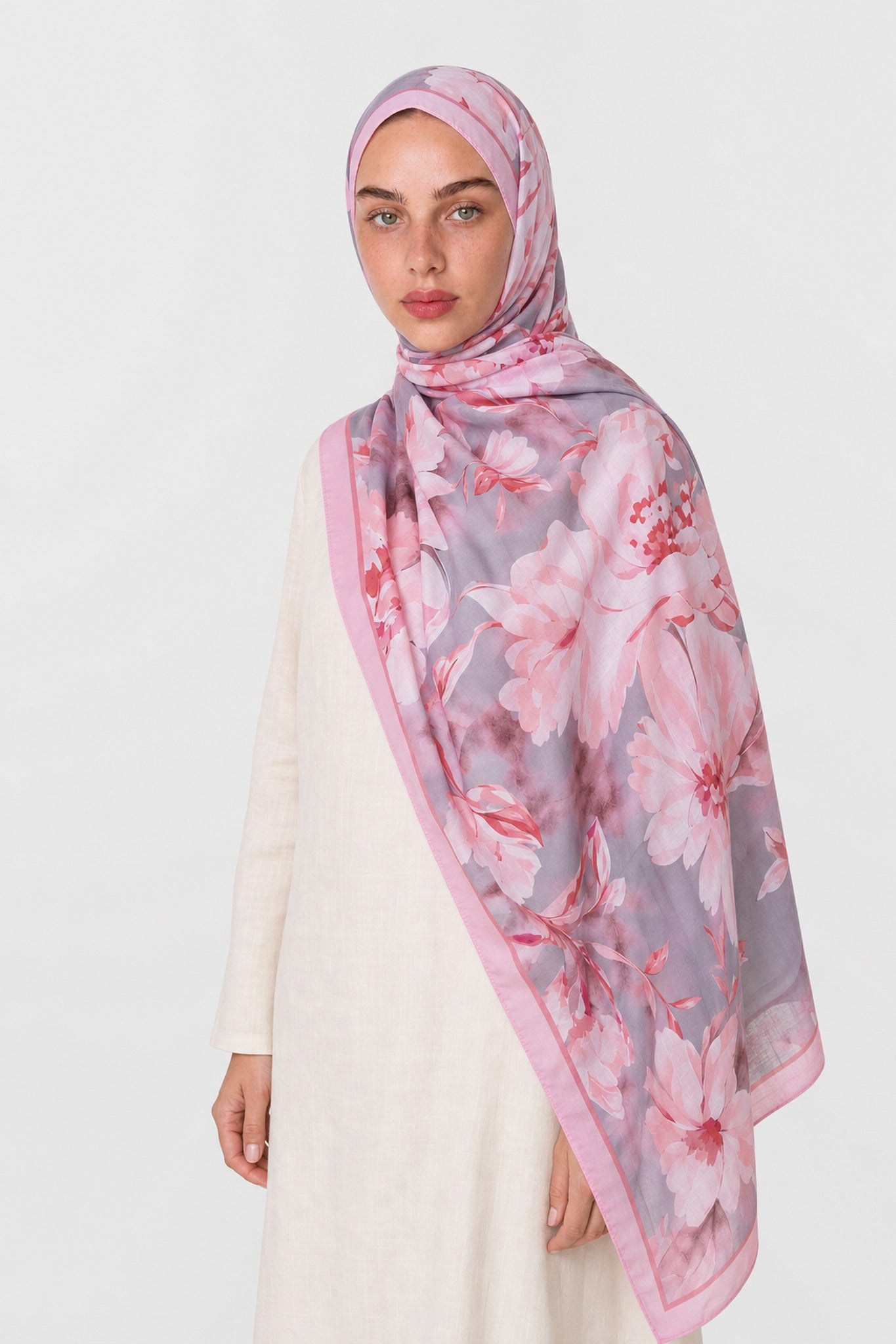Serene Desen Neo Crash Şal - Pembe