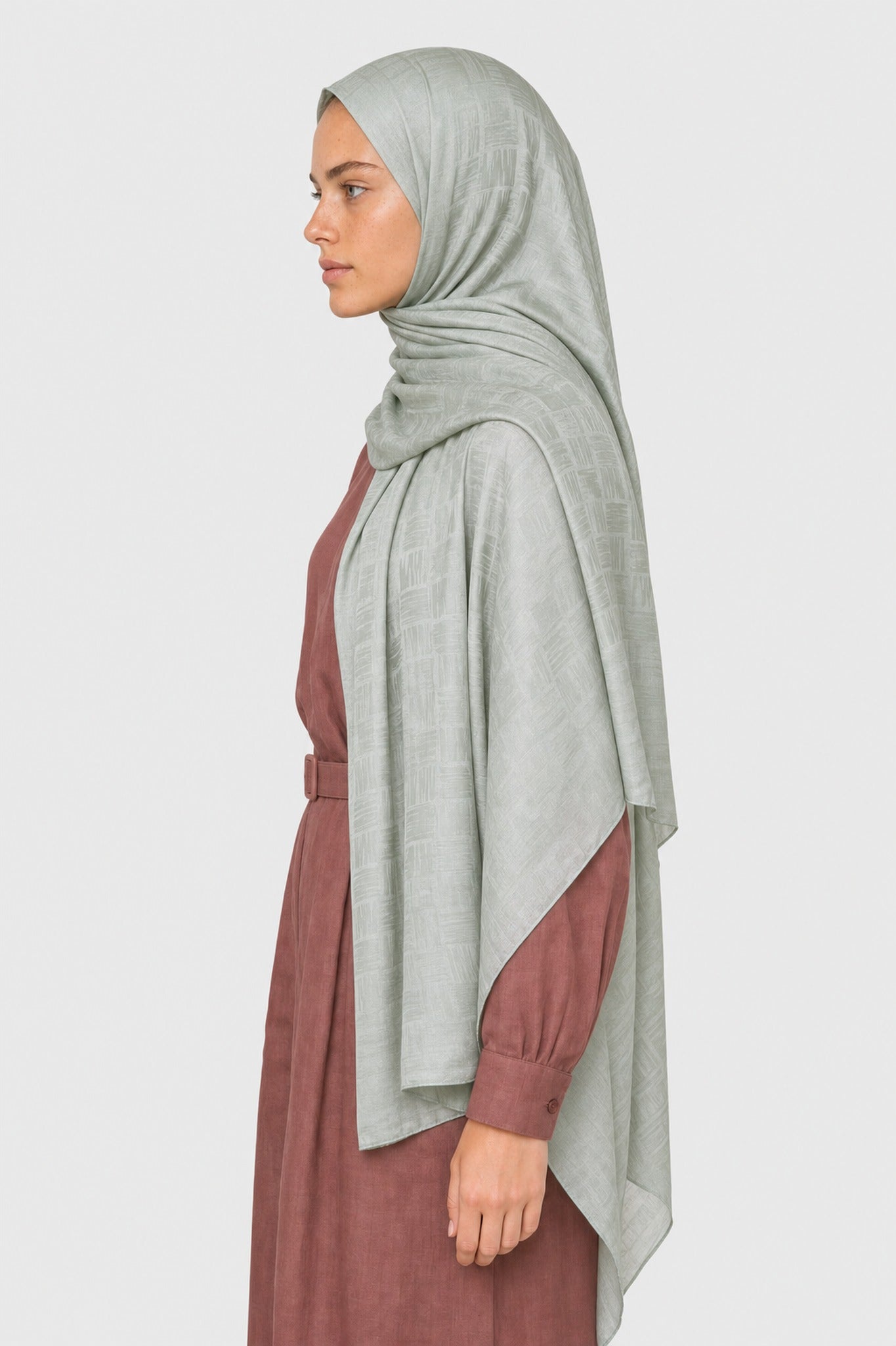 Noria Desen Ayrobin Jakar Şal - Adaçayı