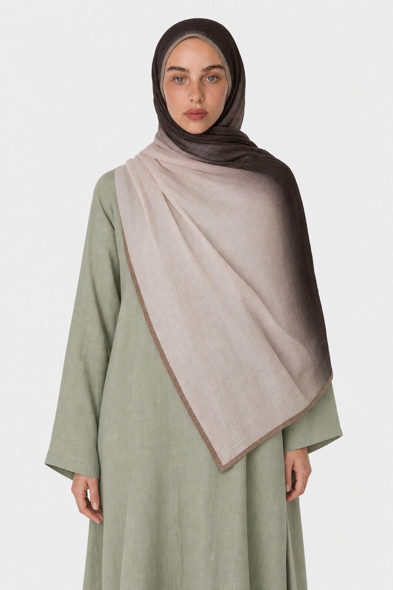 Gradient Muslin Shawl - Toprak