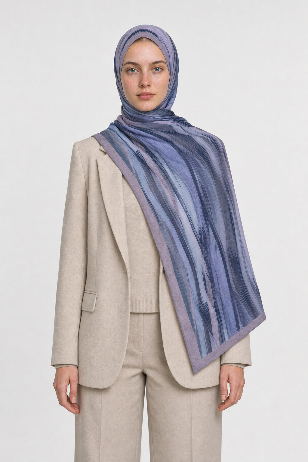 Alya Desen Neo Crash Şal - Arduvaz