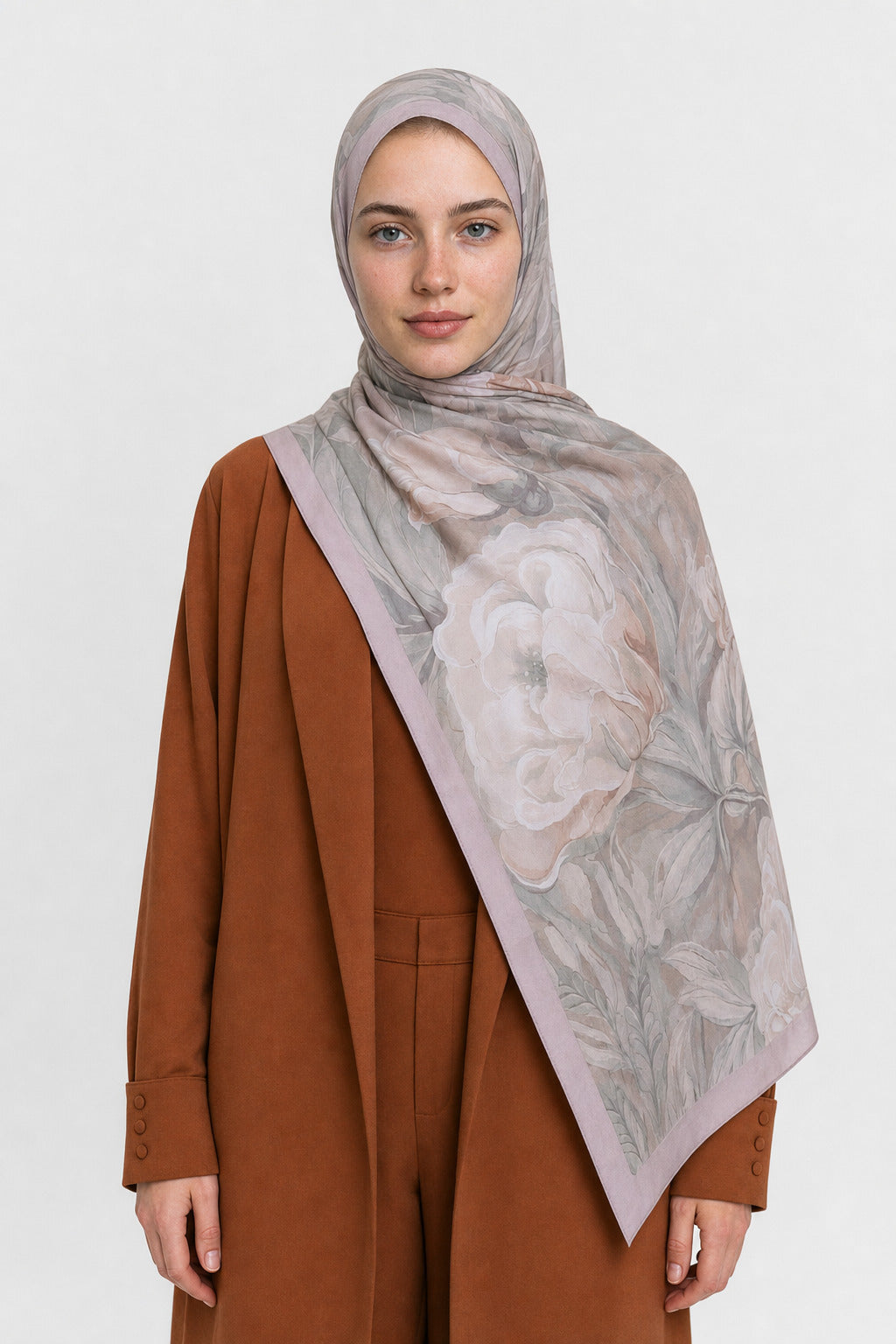Mauve Desen Neo Crash Şal - Mint Yeşili