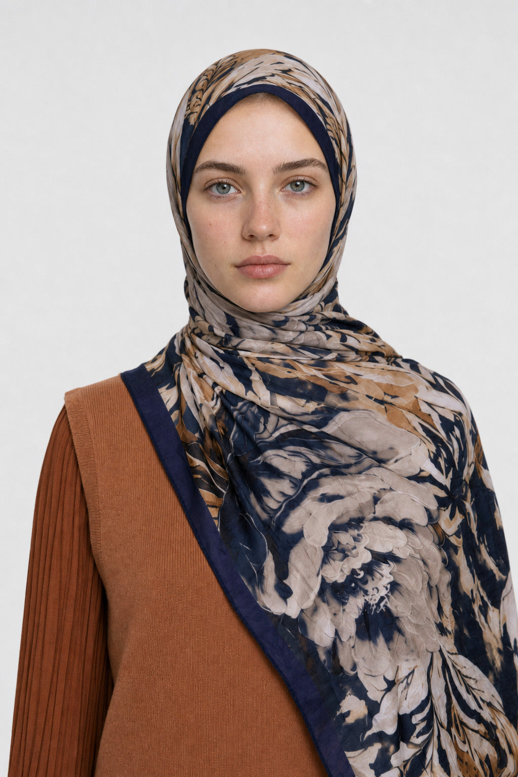 Mauve Desen Neo Crash Şal - Safir