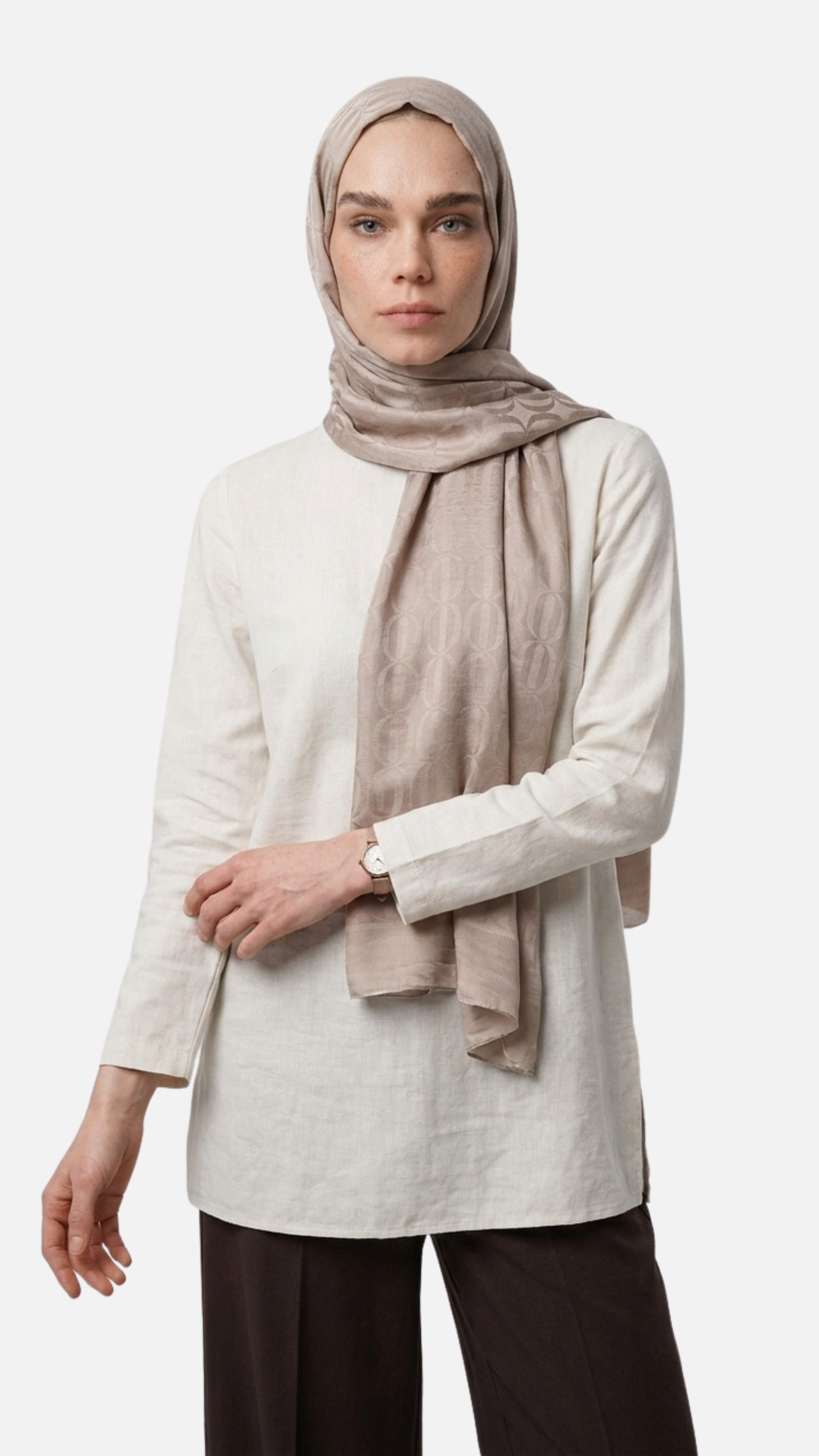 Dune Pattern Ayrobin Jacquard Shawl