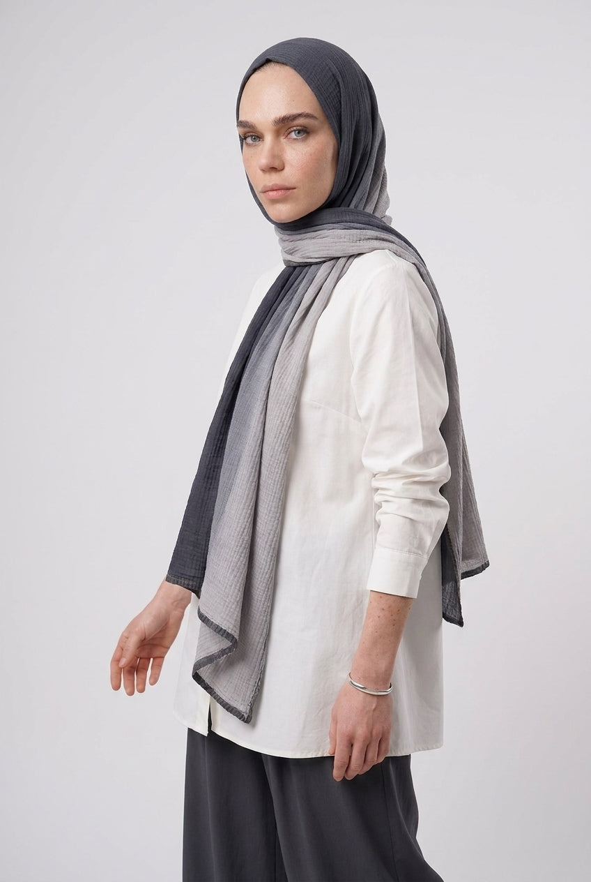 Gradient Muslin Shawl