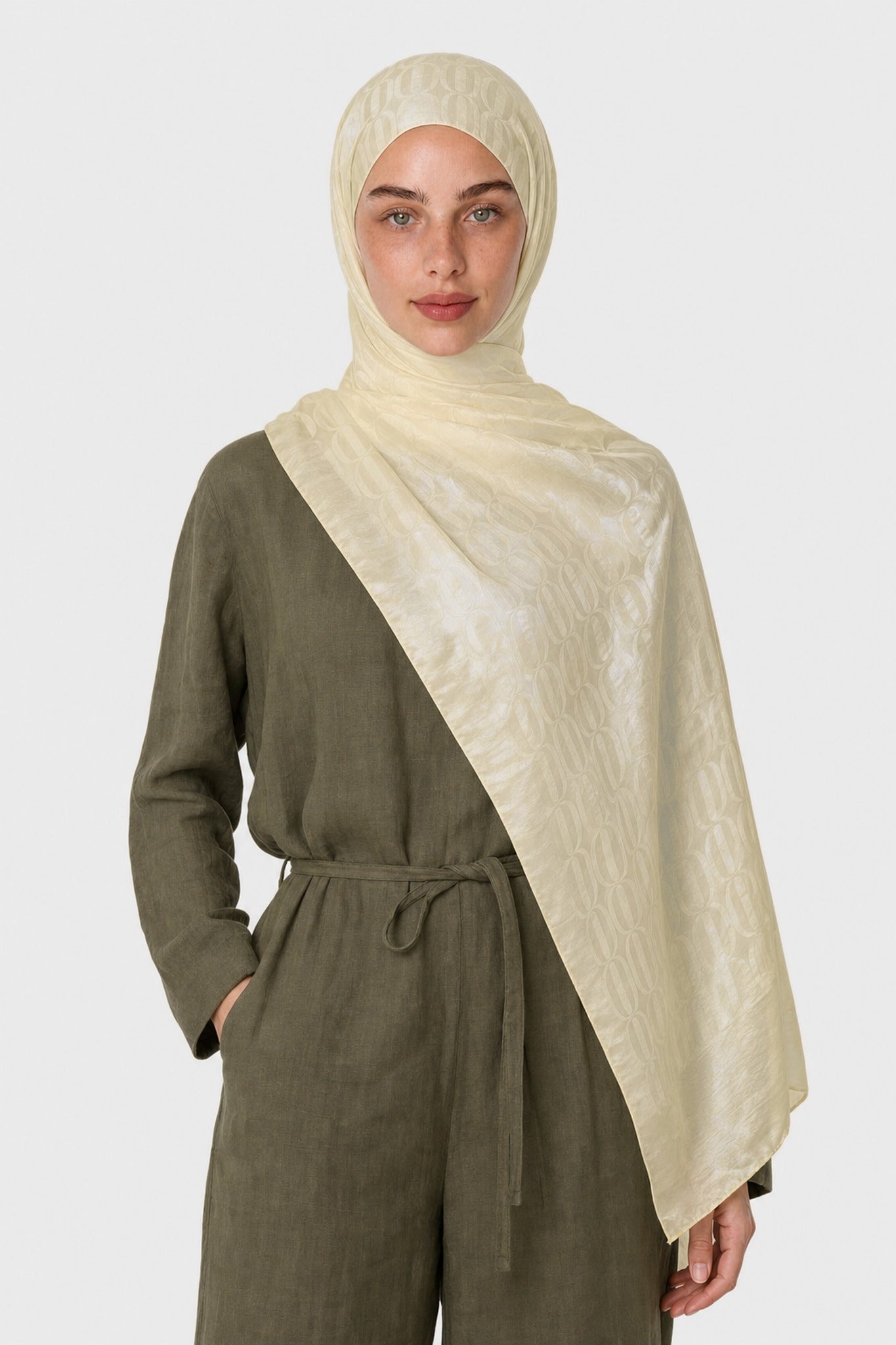Dune Pattern Ayrobin Jacquard Shawl