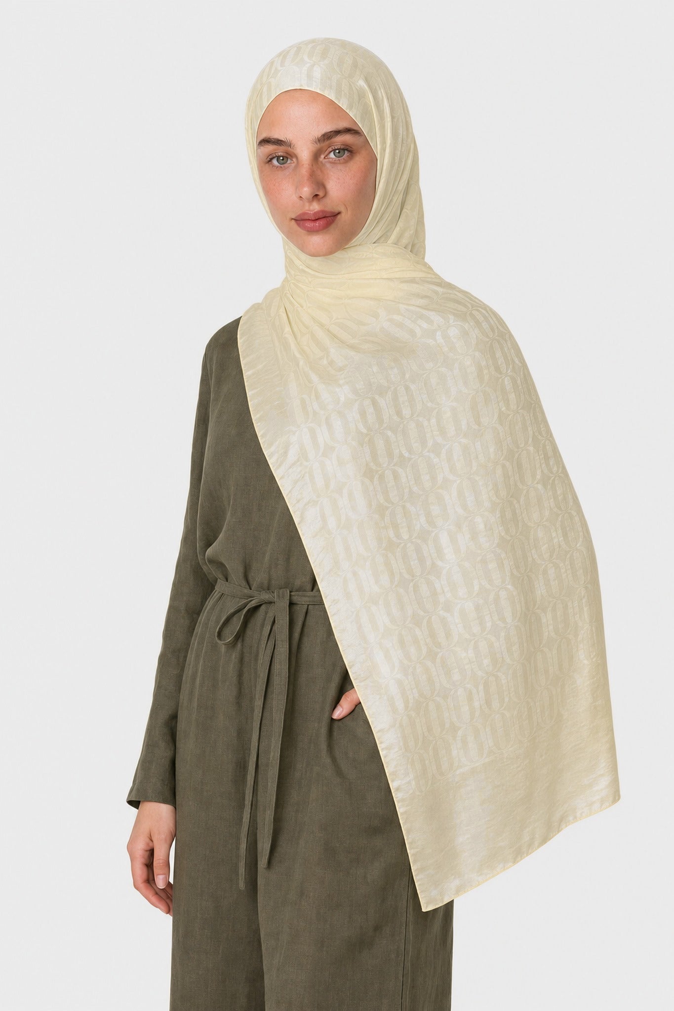Dune Pattern Ayrobin Jacquard Shawl