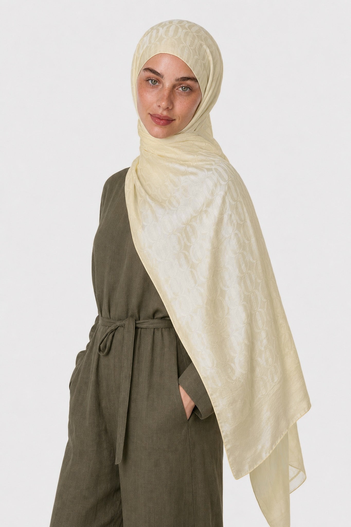 Dune Pattern Ayrobin Jacquard Shawl