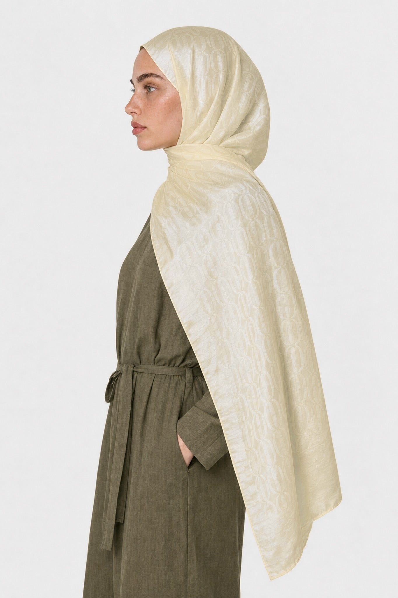 Dune Pattern Ayrobin Jacquard Shawl