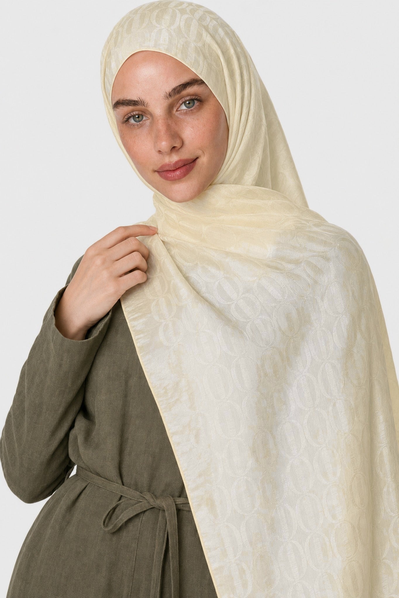 Dune Pattern Ayrobin Jacquard Shawl