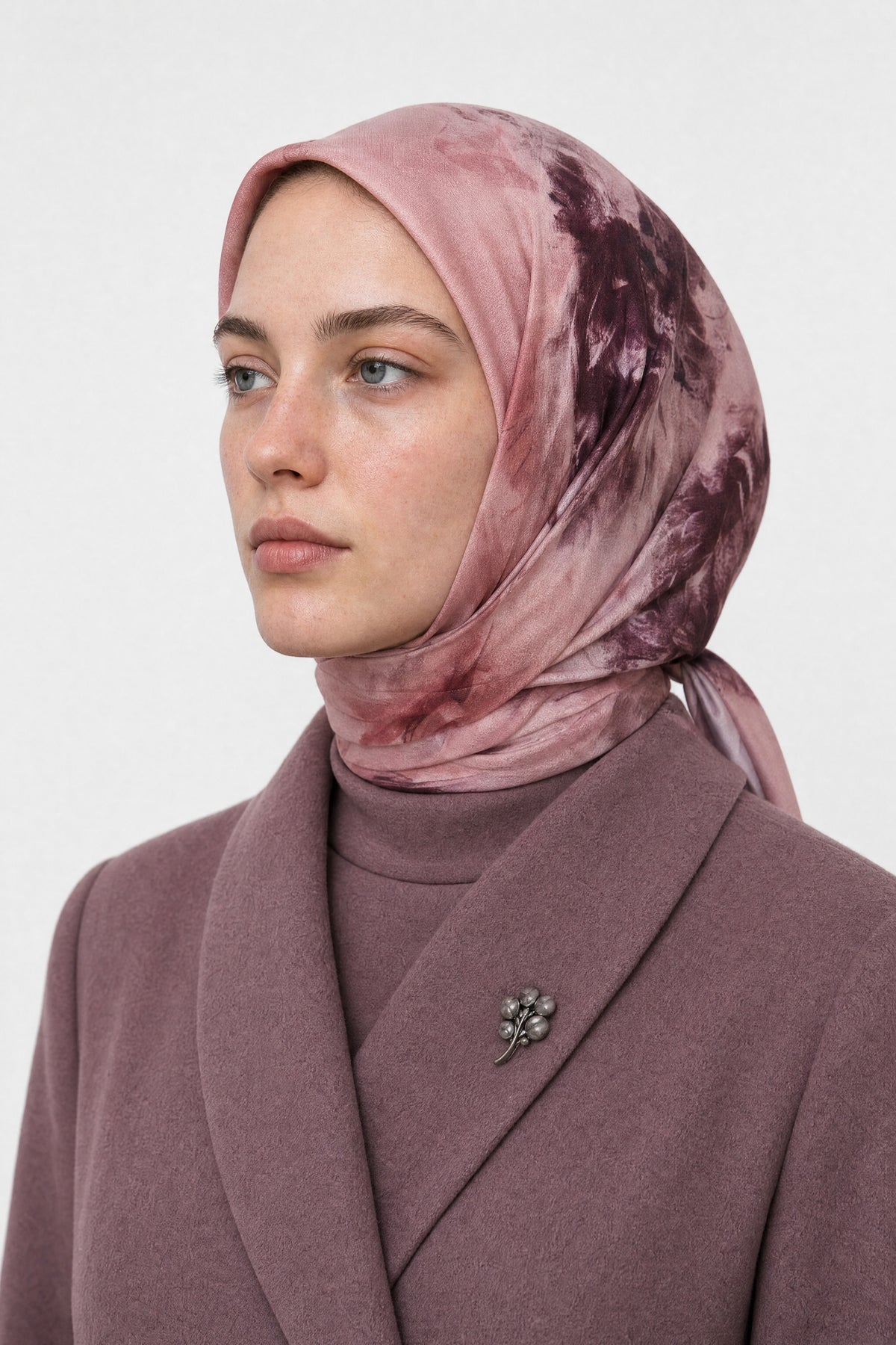 Grace Desen Organik Eşarp - Mürdüm