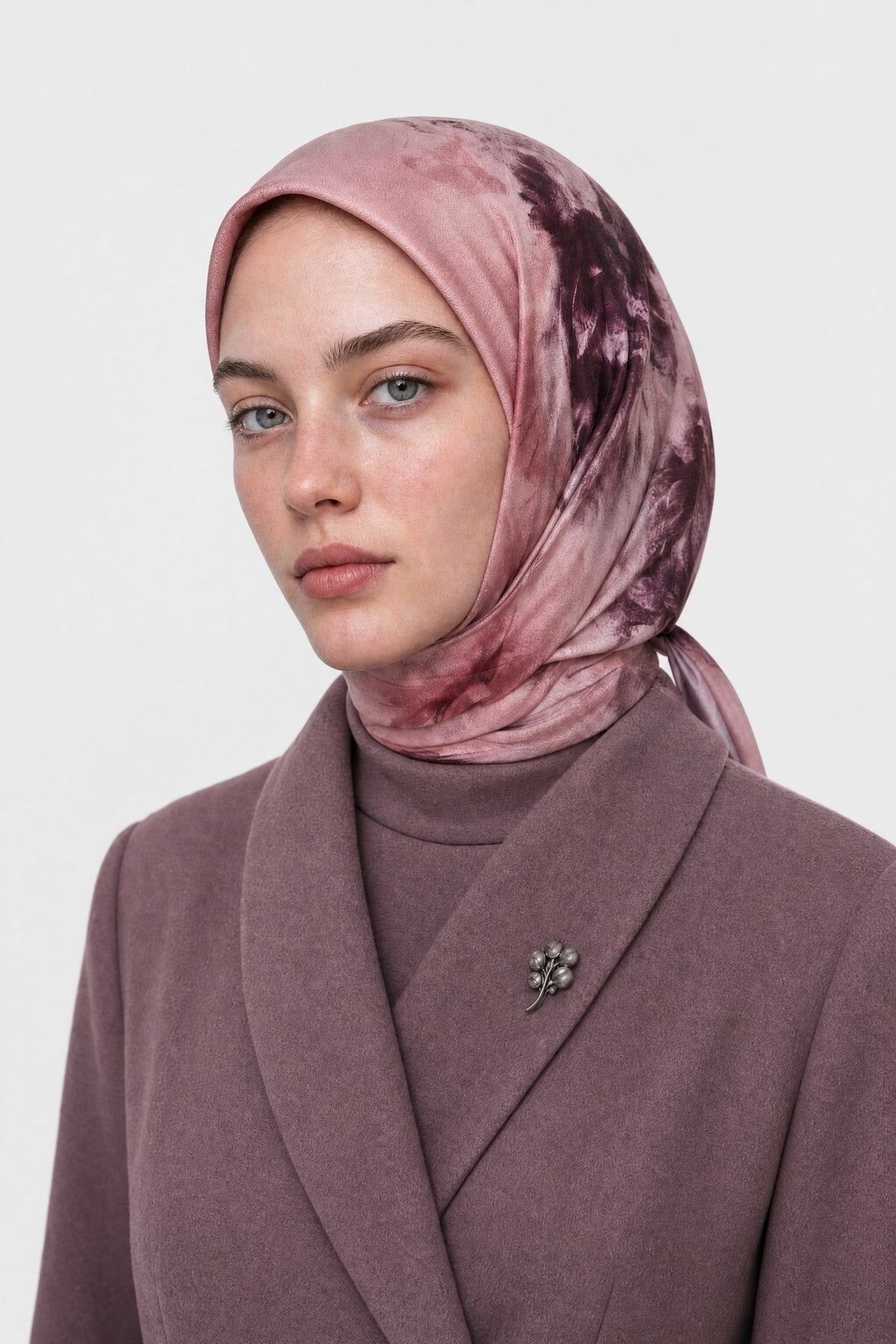 Grace Desen Organik Eşarp - Mürdüm