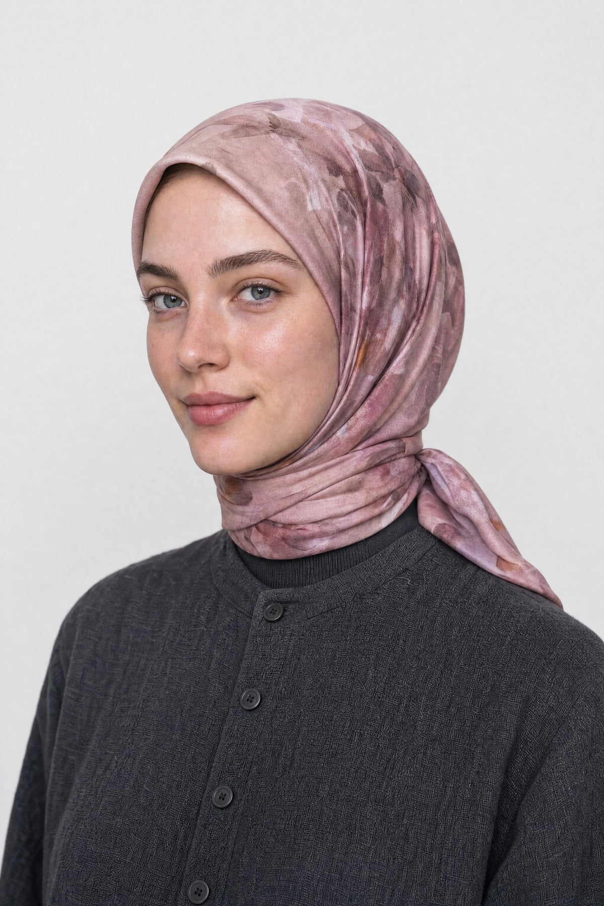 Grace Desen Organik Eşarp - Pudra
