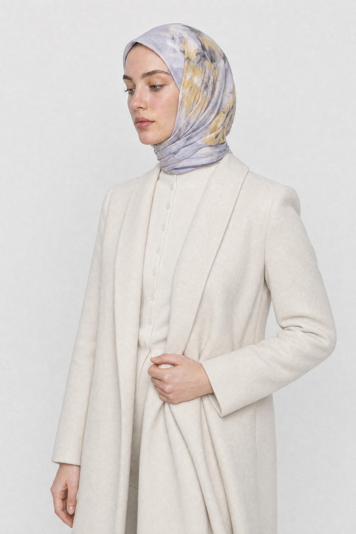 Grace Desen Organik Eşarp - Duman