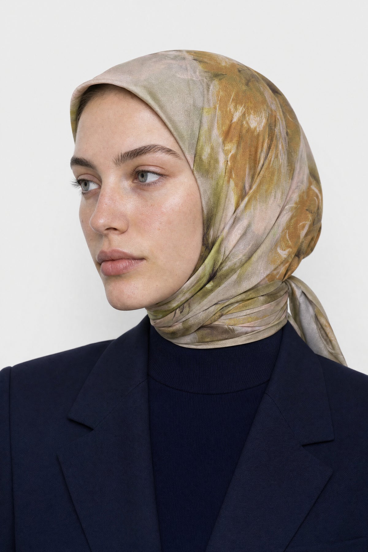 Grace Desen Organik Eşarp - Haki